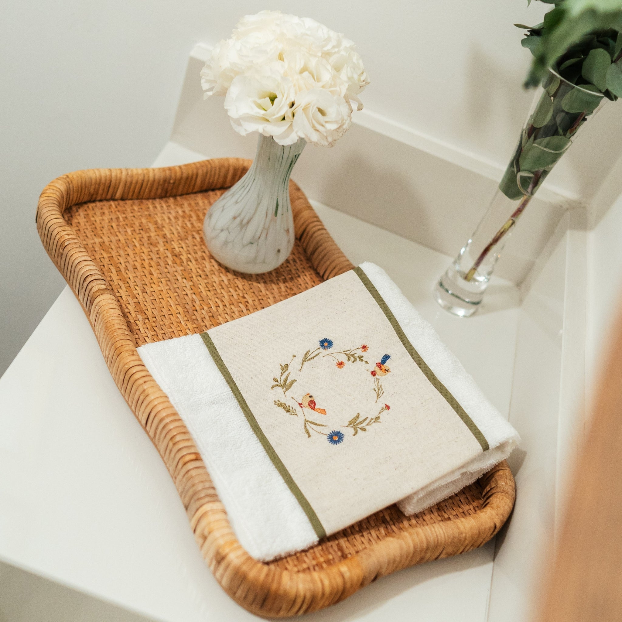 Toalha Lavabo Pássaros