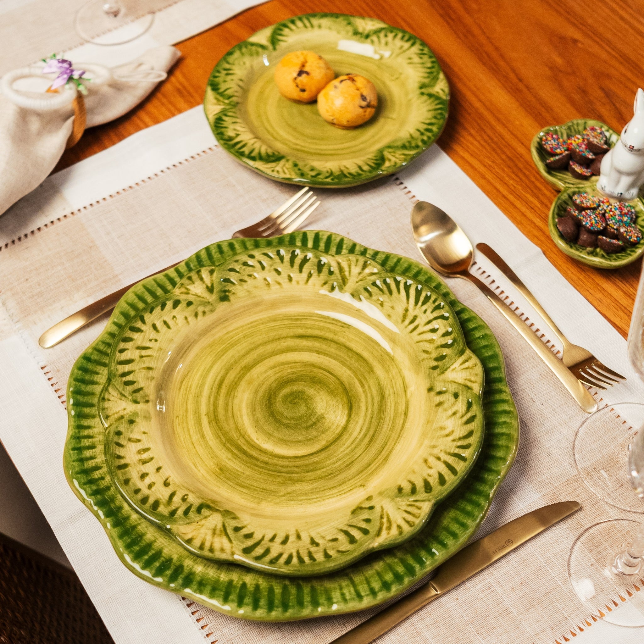 Cj. 2 Pratos de Pão Petit Jardin