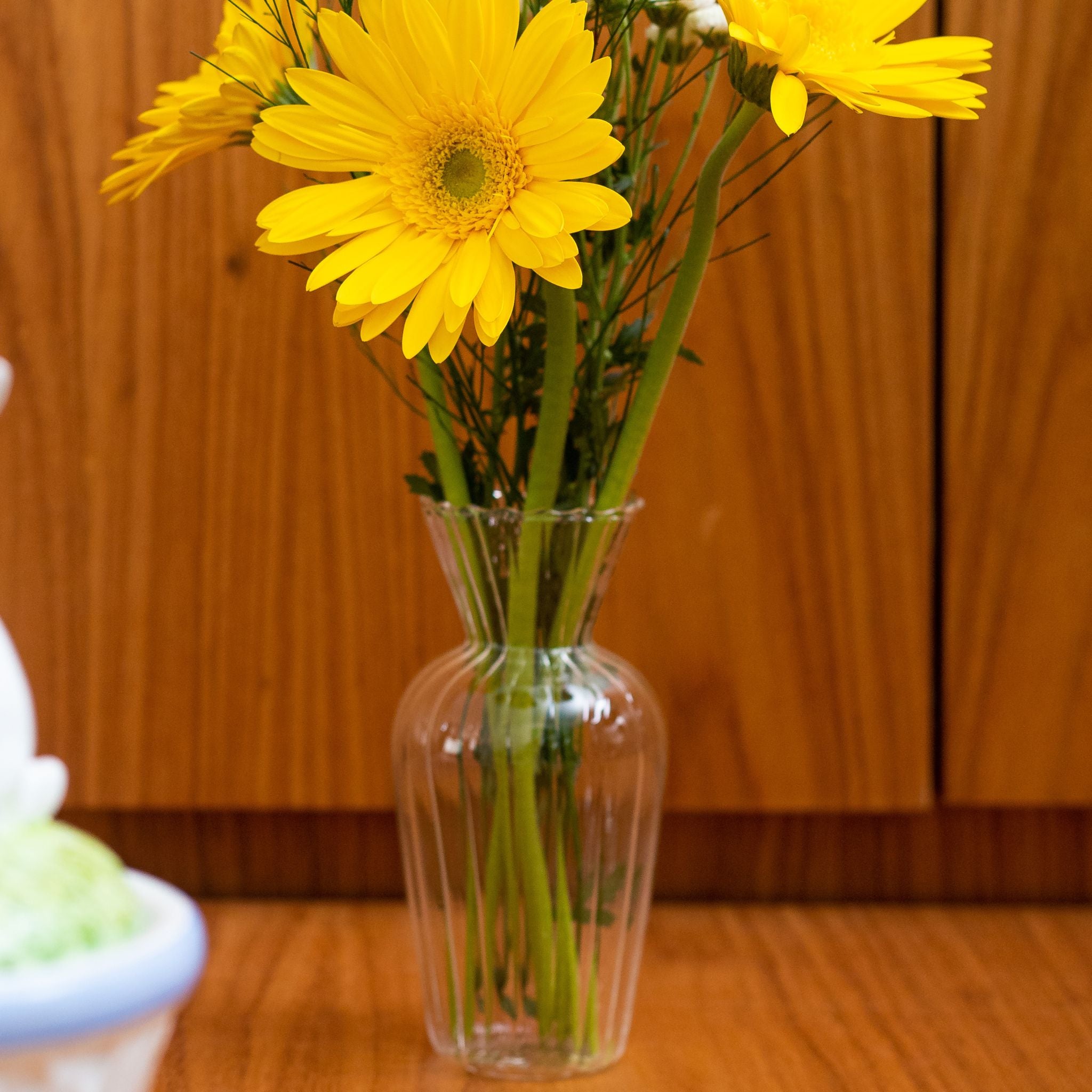 Vaso Decorativo Frisado Transparente