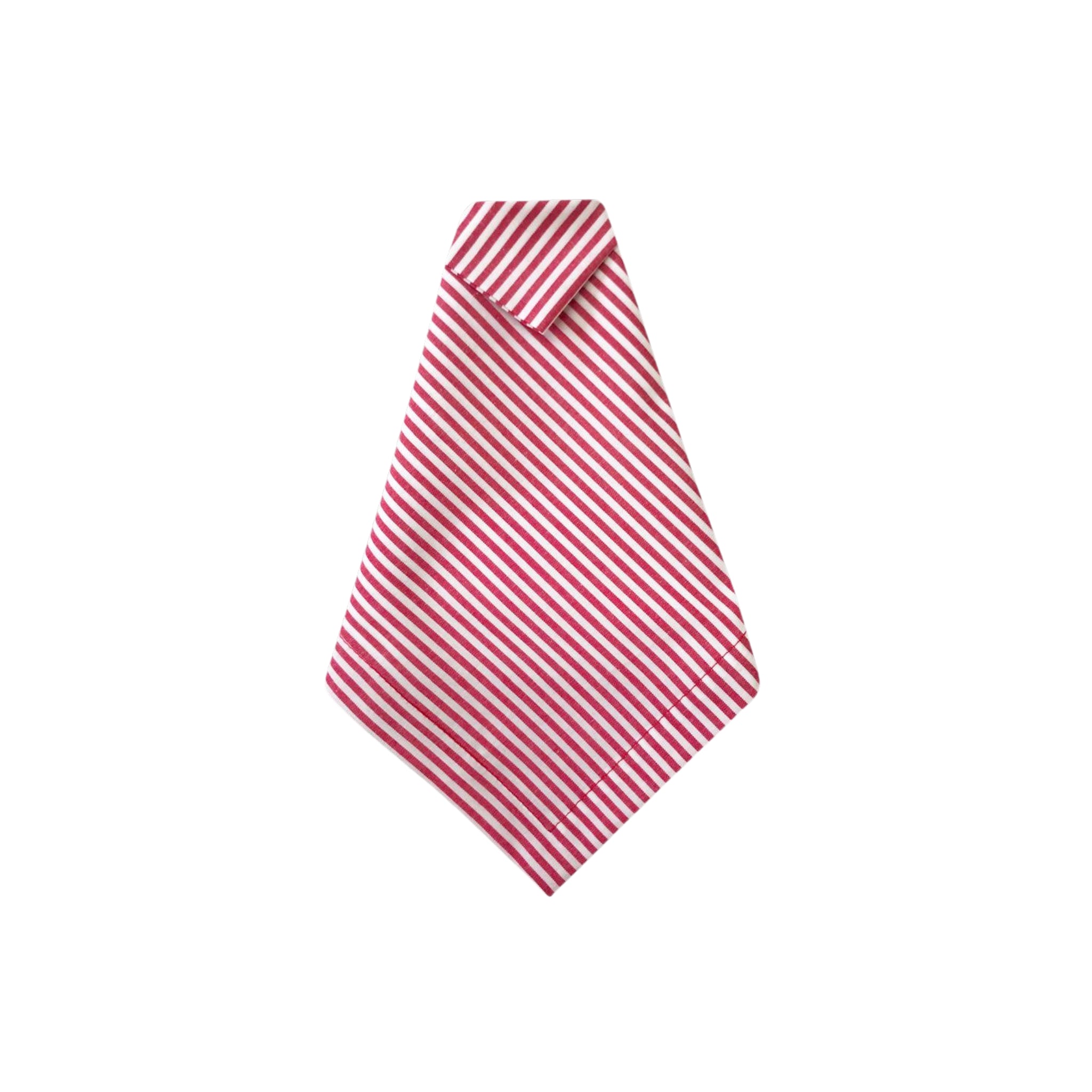 Guardanapo Listrado Vermelho e Branco