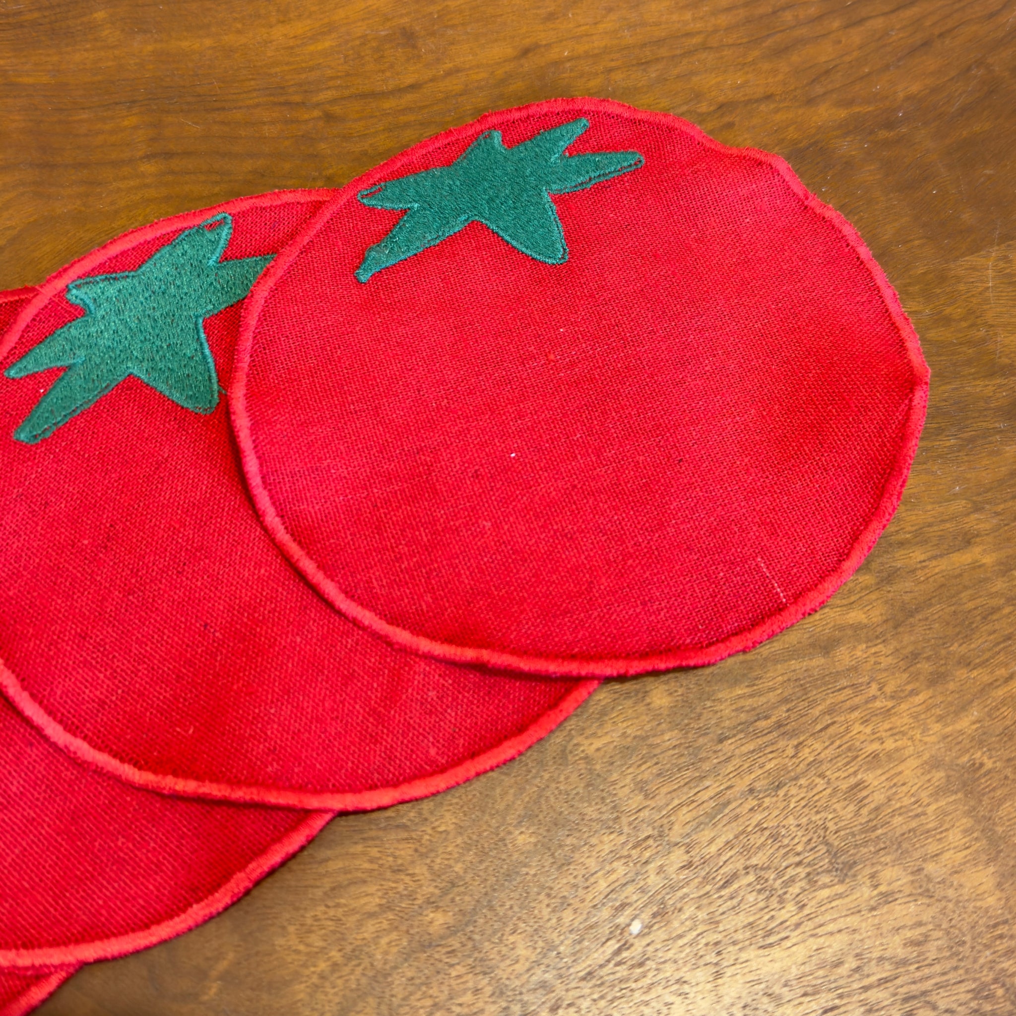 Kit 4 Guardanapos de Coquetel Tomate
