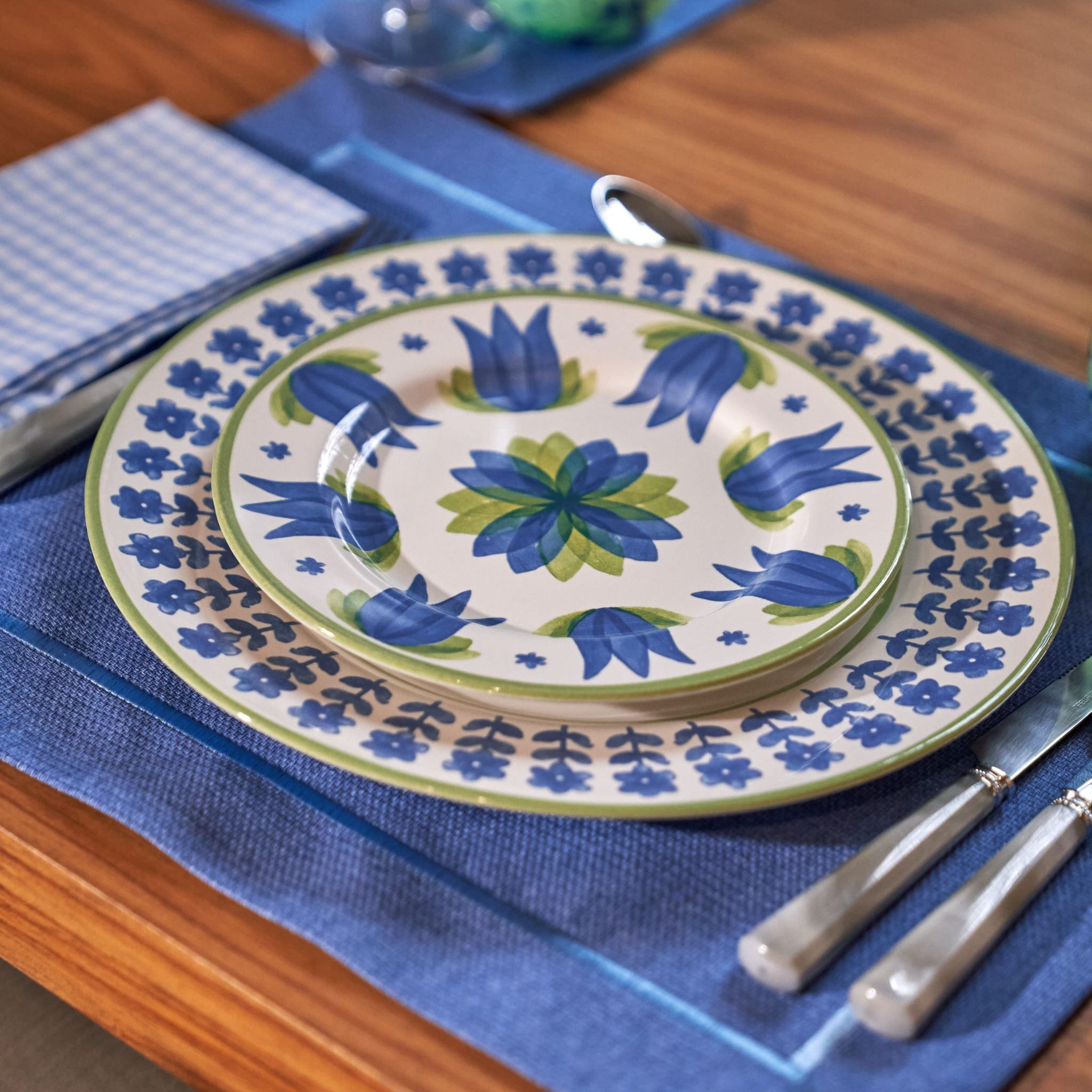 Conjunto 6 Pratos de Sobremesa Blue
