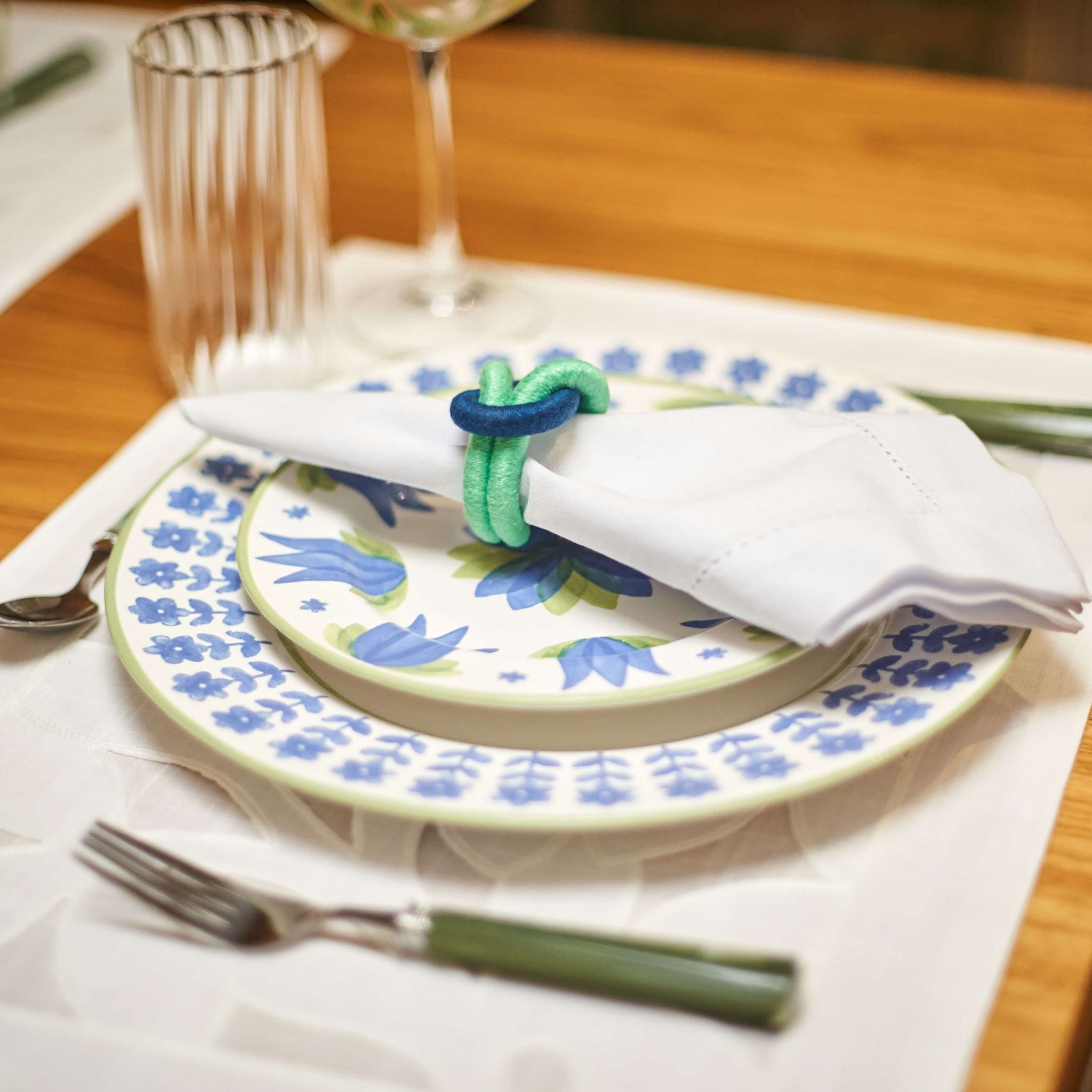 Conjunto 6 Pratos Rasos Blue