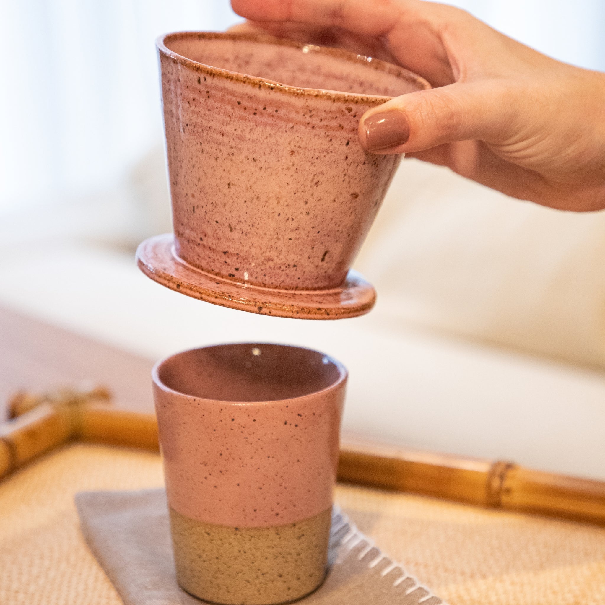 Coador Café Essential Rosa