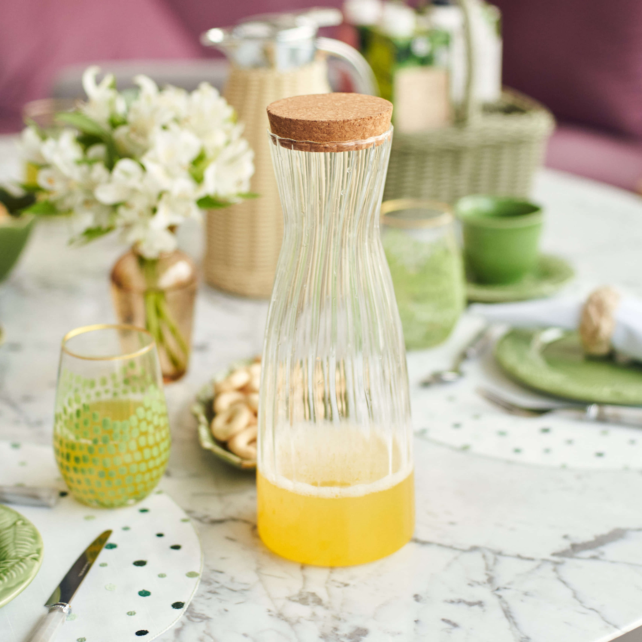 Garrafa de Vidro com Tampa de Cortiça