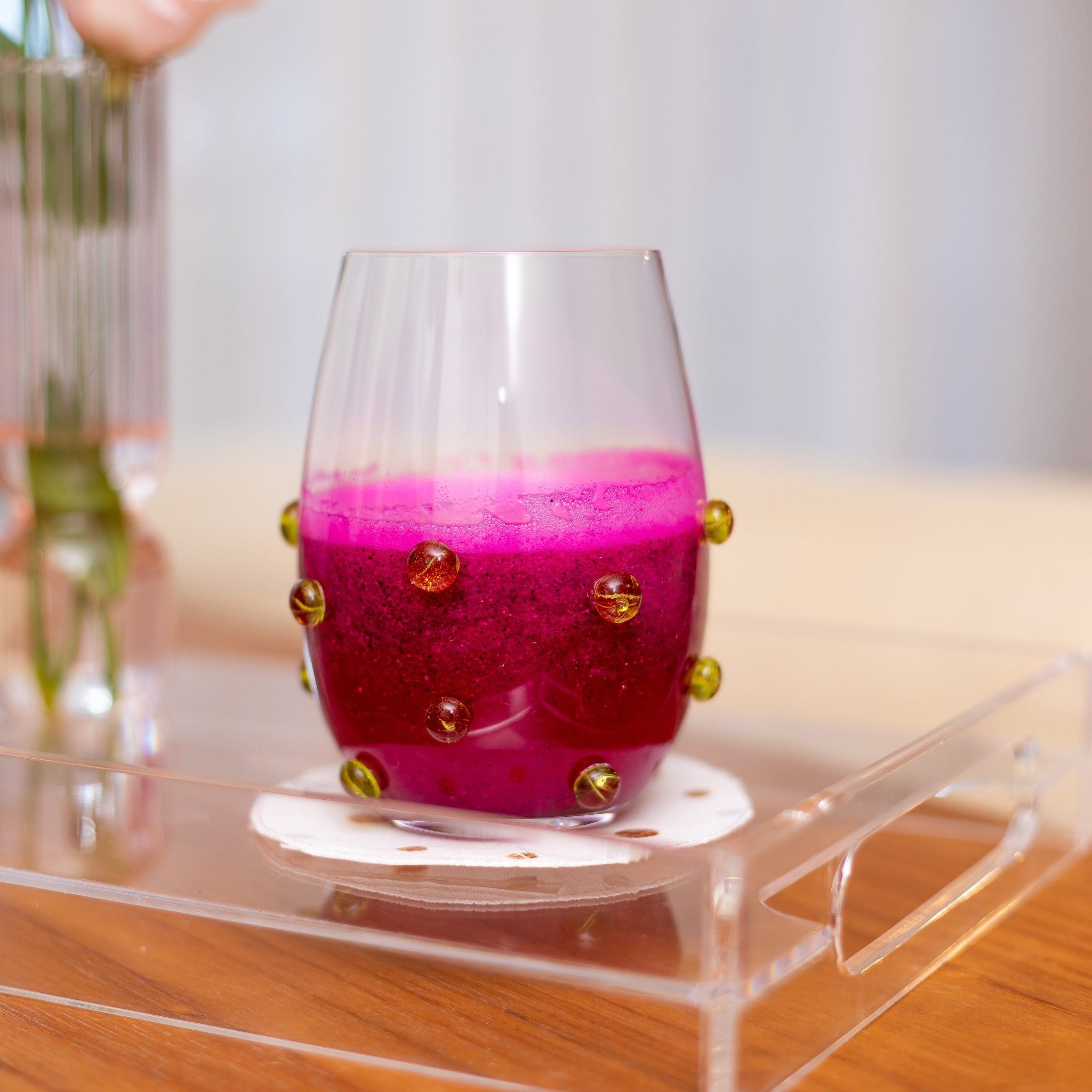 Cj. 4 Copos Lapidá Verde Limão