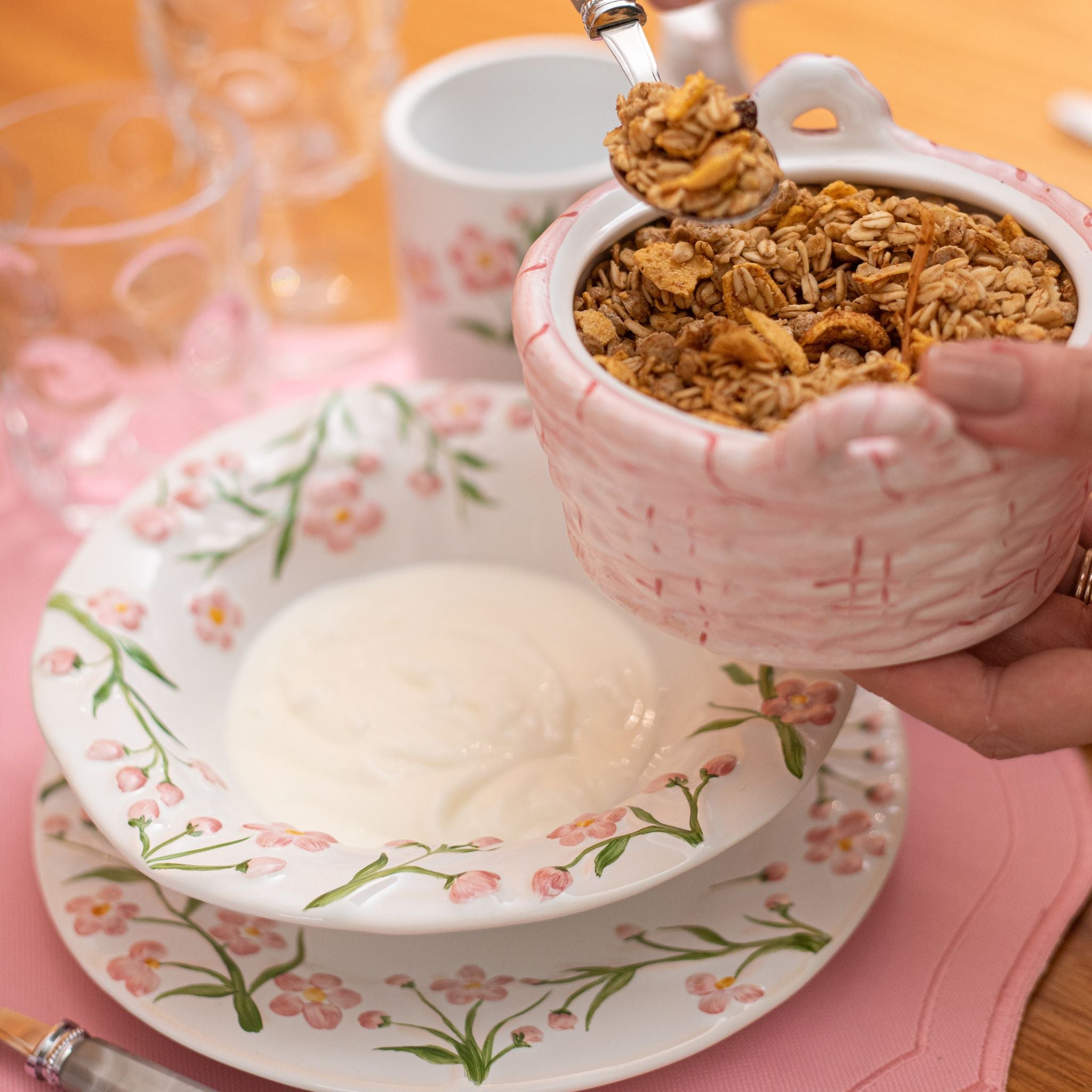 Cj. 2 Bowls Relevo Rosa