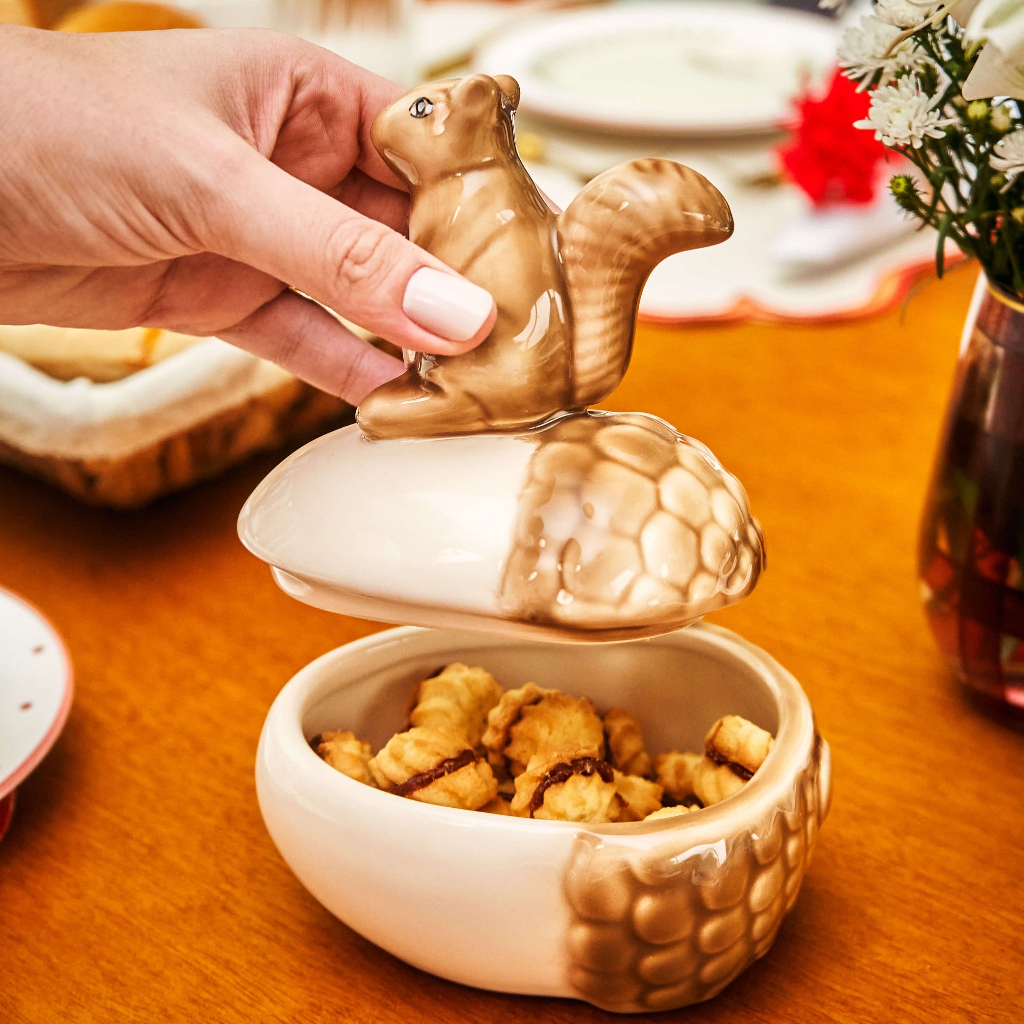 Compoteira Noz e Esquilo