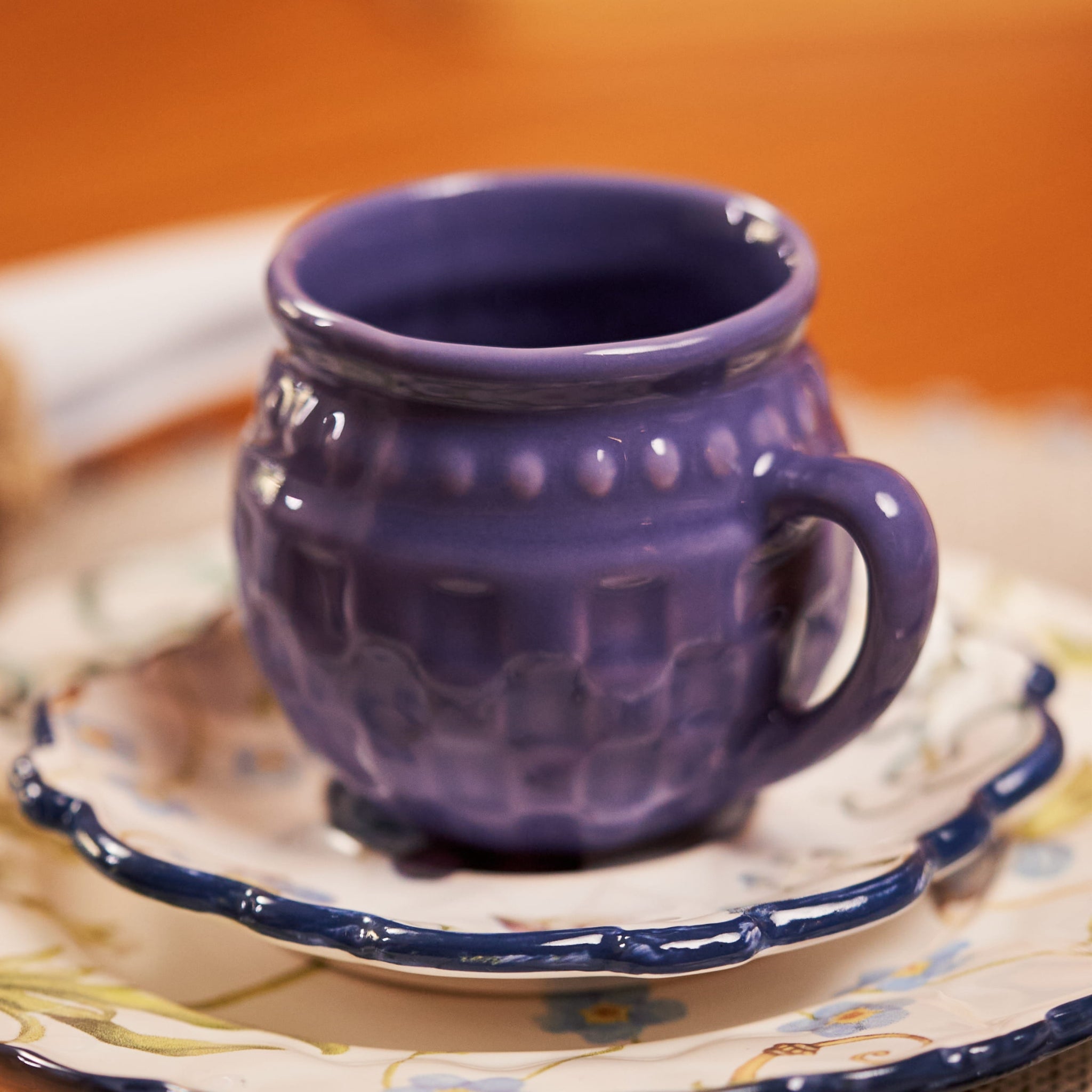 Cj. de 2 Xícaras de Chá e Píres Aurora