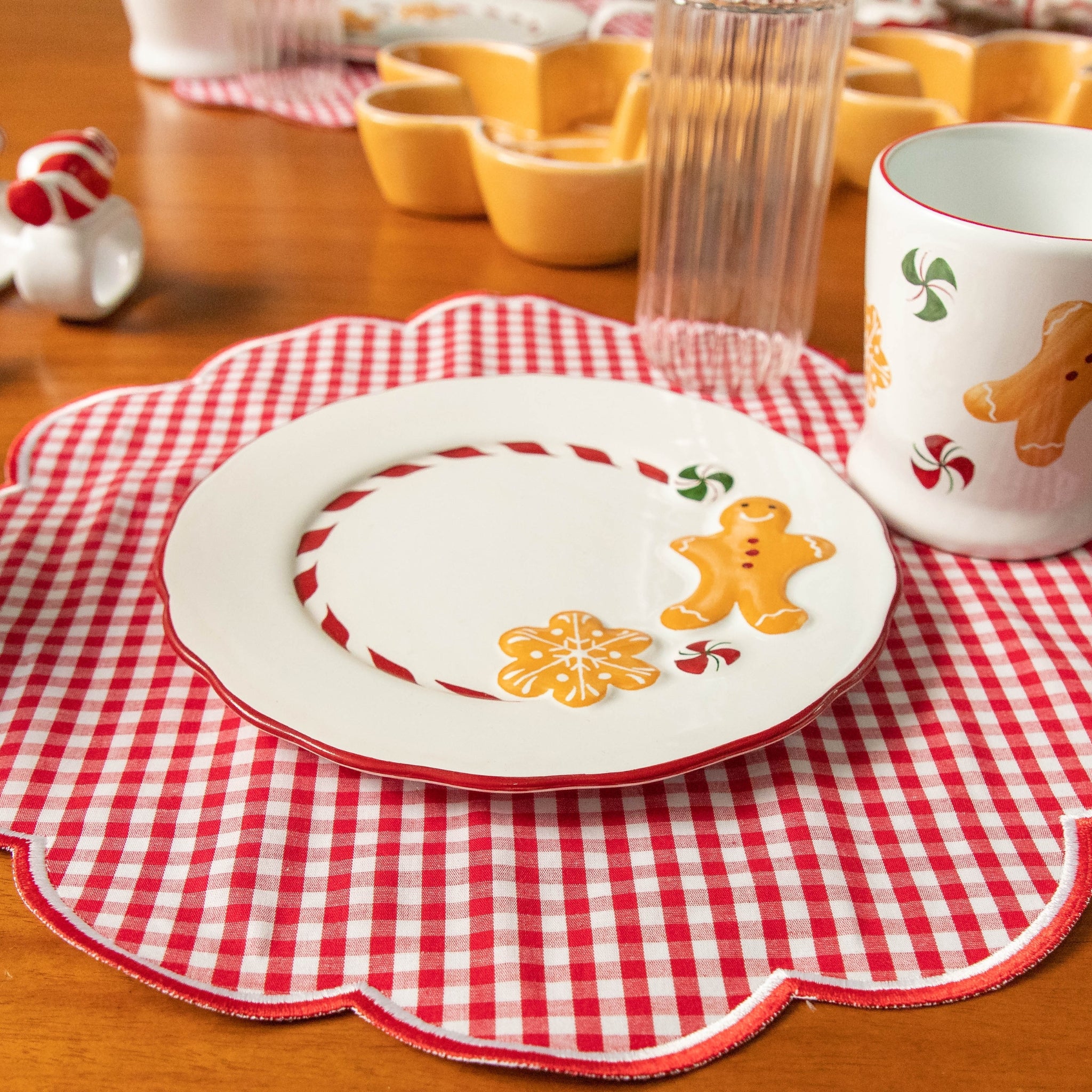 Cj. 2 Pratos de Sobremesa Gingerbread