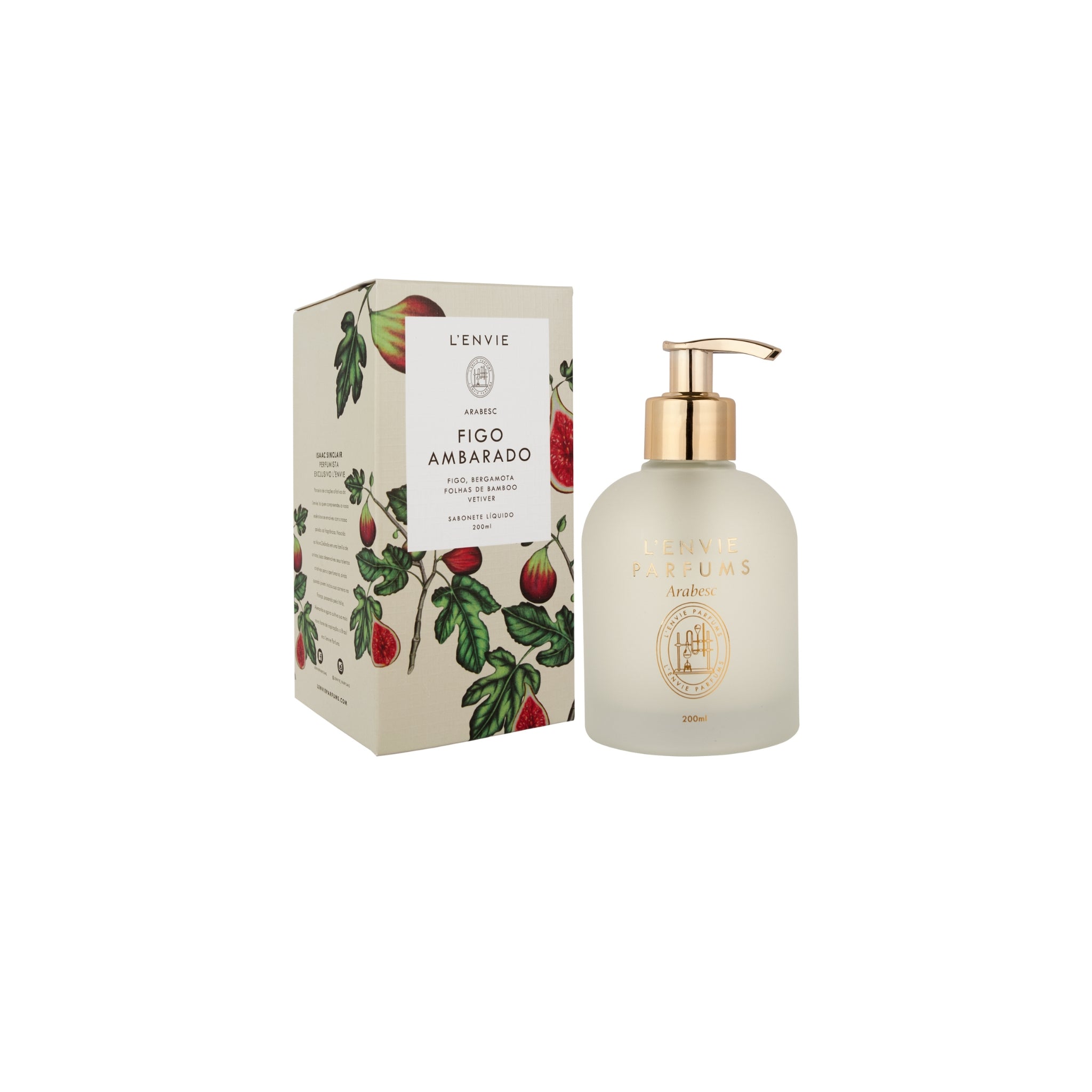 Sabonete Líquido Figo Ambarado LENVIE - 200 ml