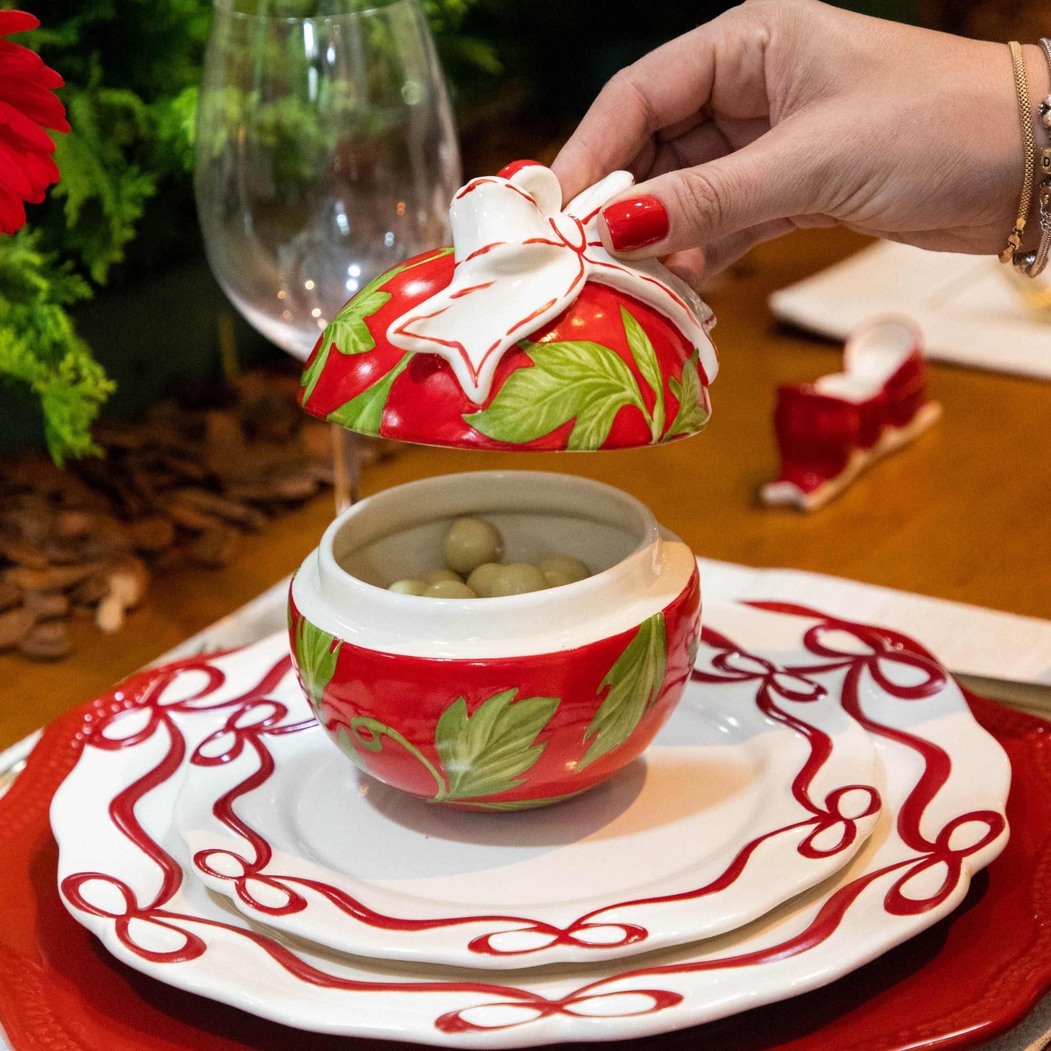 Compoteira Bola de Natal