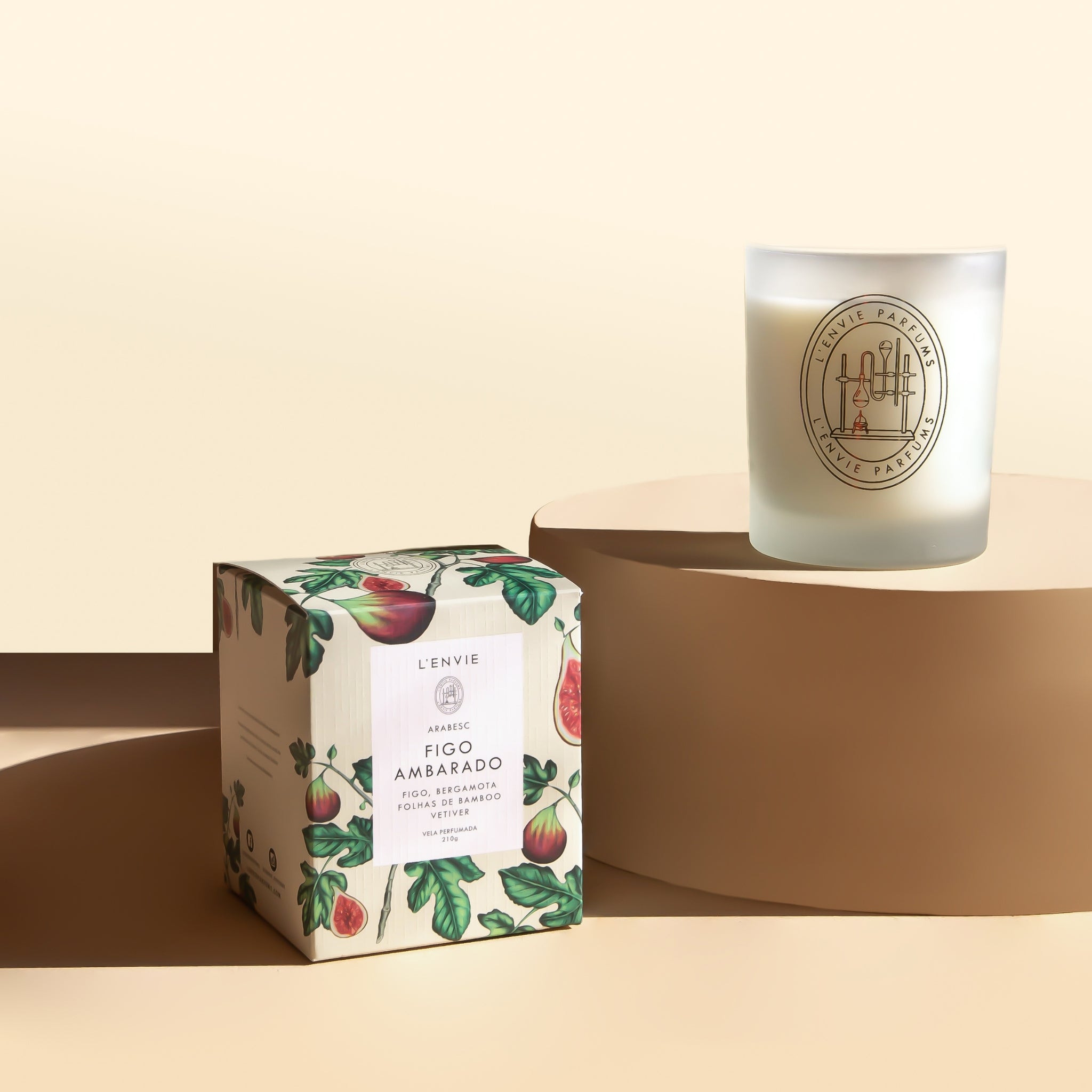 Vela Perfumada Figo Ambarado LENVIE