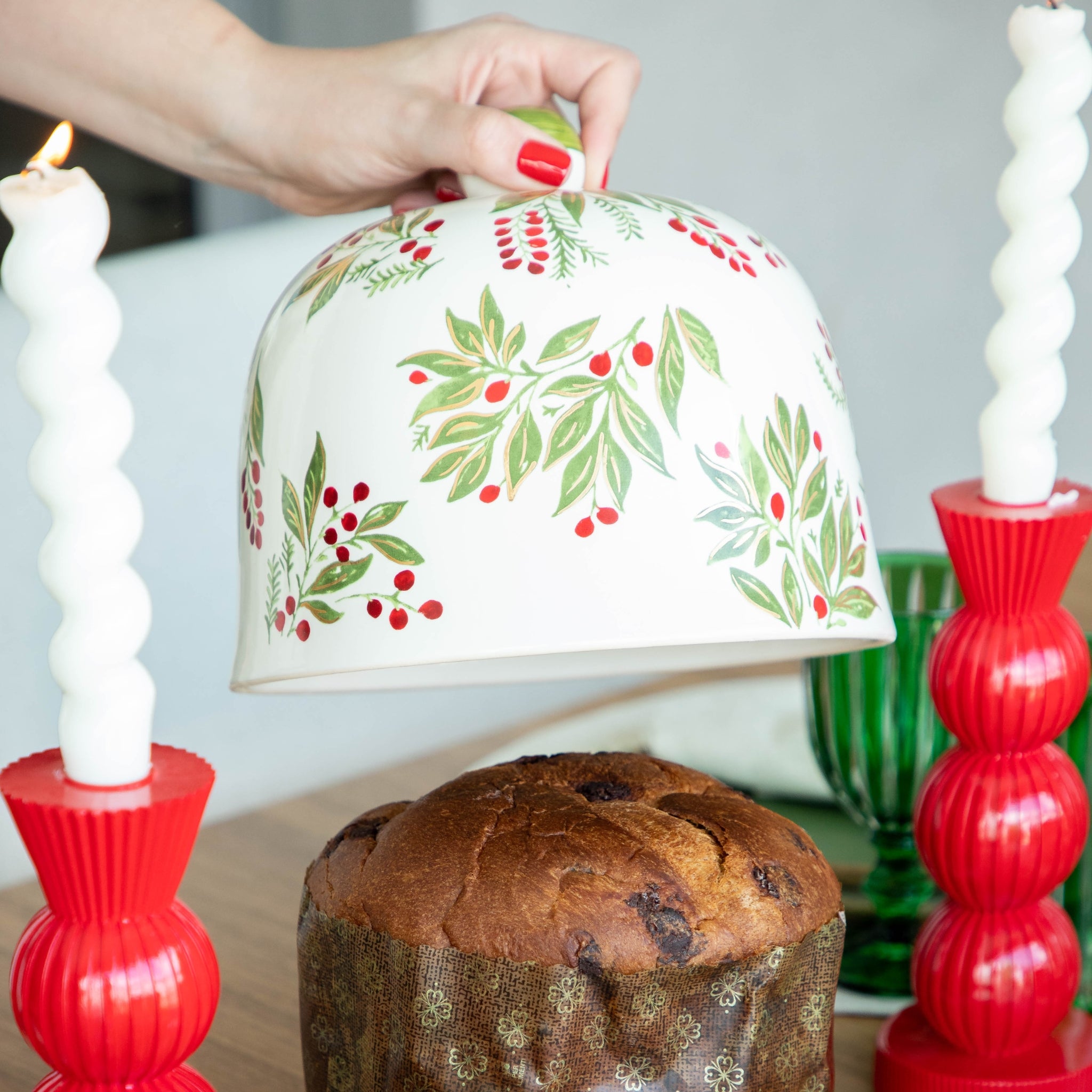 Boleira Berries e Ouro - Tamanho GG