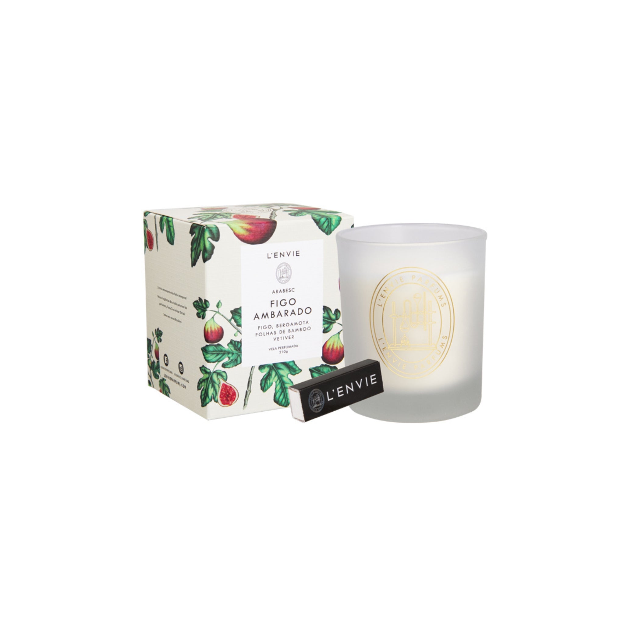 Vela Perfumada Figo Ambarado LENVIE