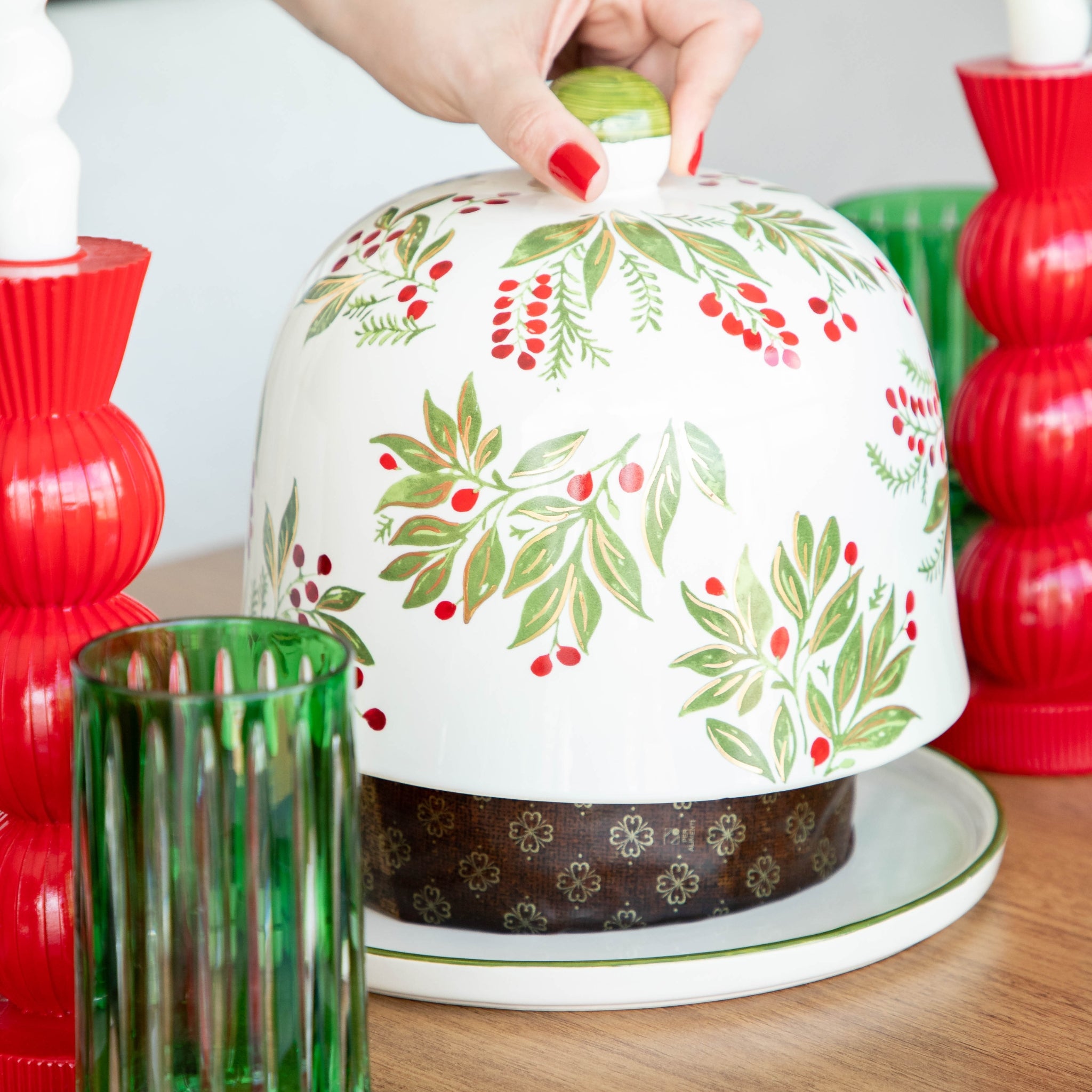 Boleira Berries e Ouro - Tamanho GG