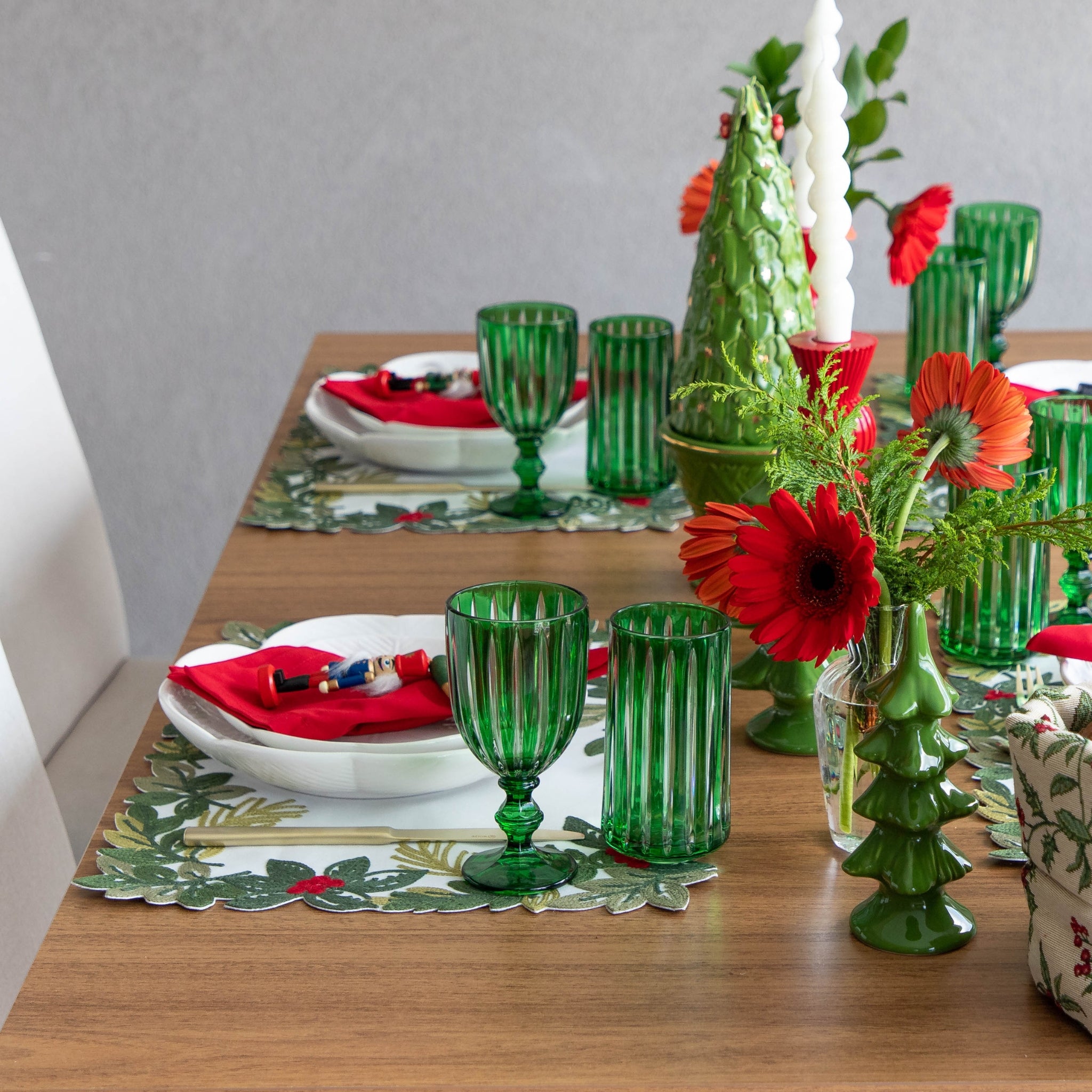 Lugar Americano Azevinho Retangular