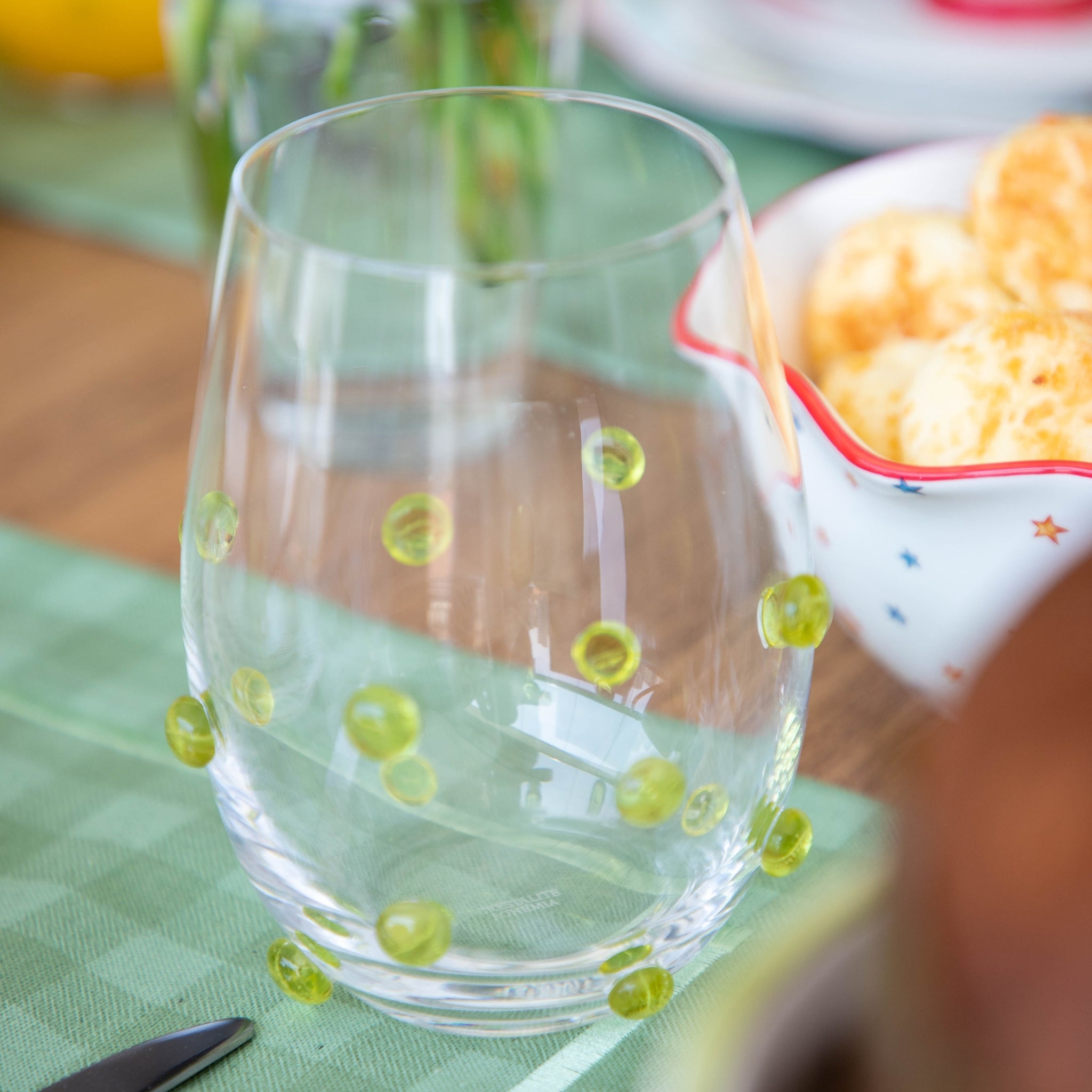 Cj. 4 Copos Lapidá Verde Limão