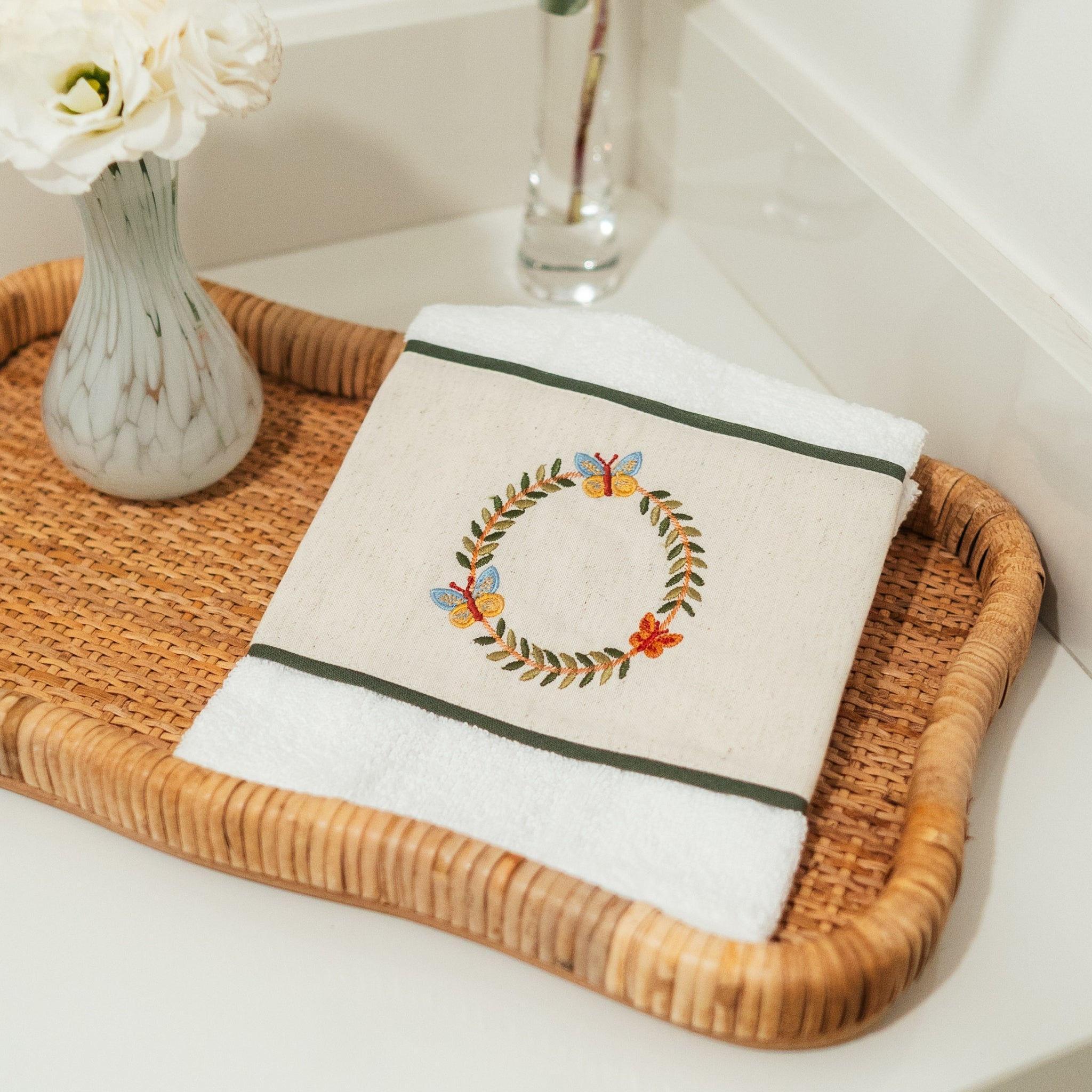 Toalha Lavabo Borboletas