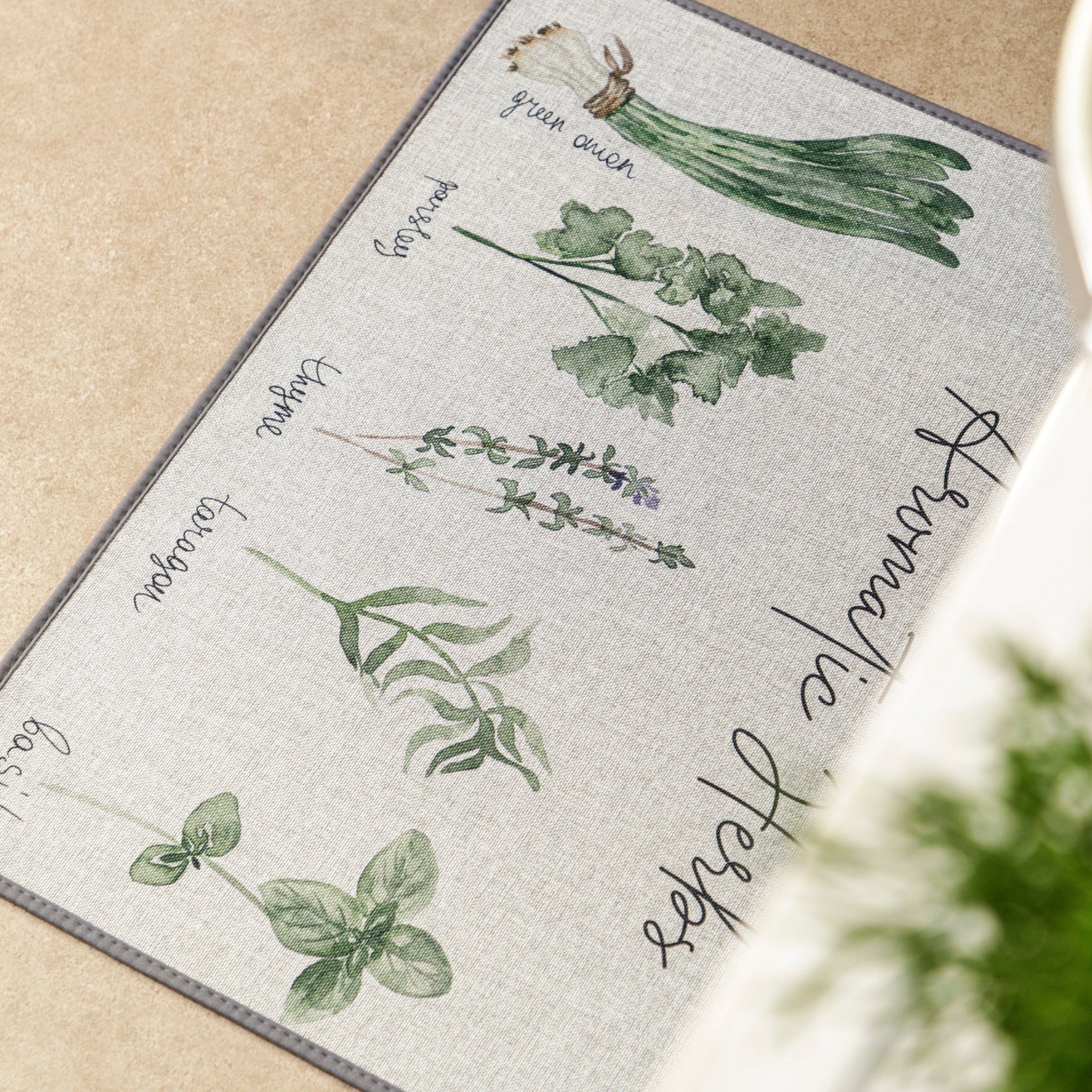 Tapete Antiderrapante - Aromatic Herbs
