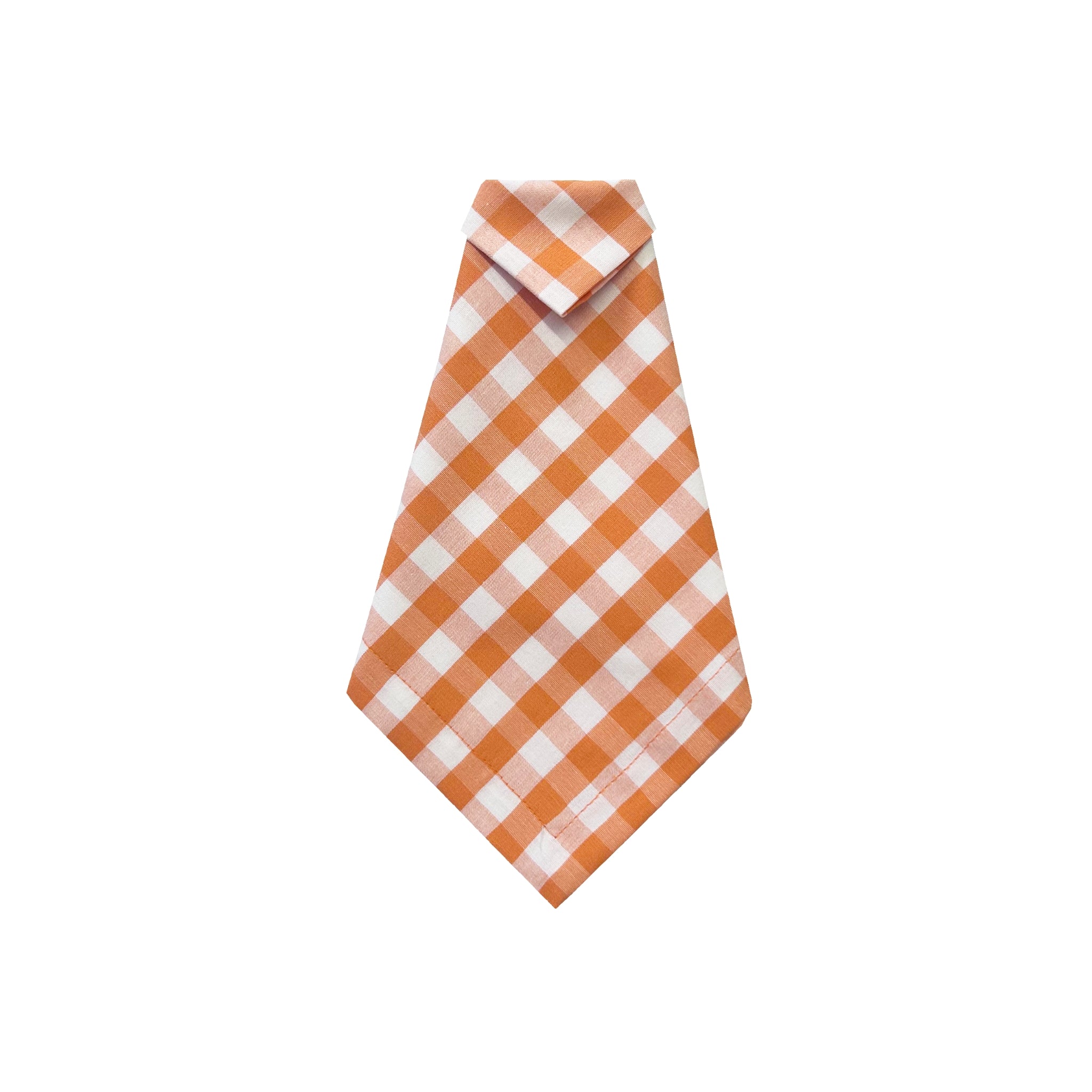 Guardanapo Xadrez Laranja e Branco