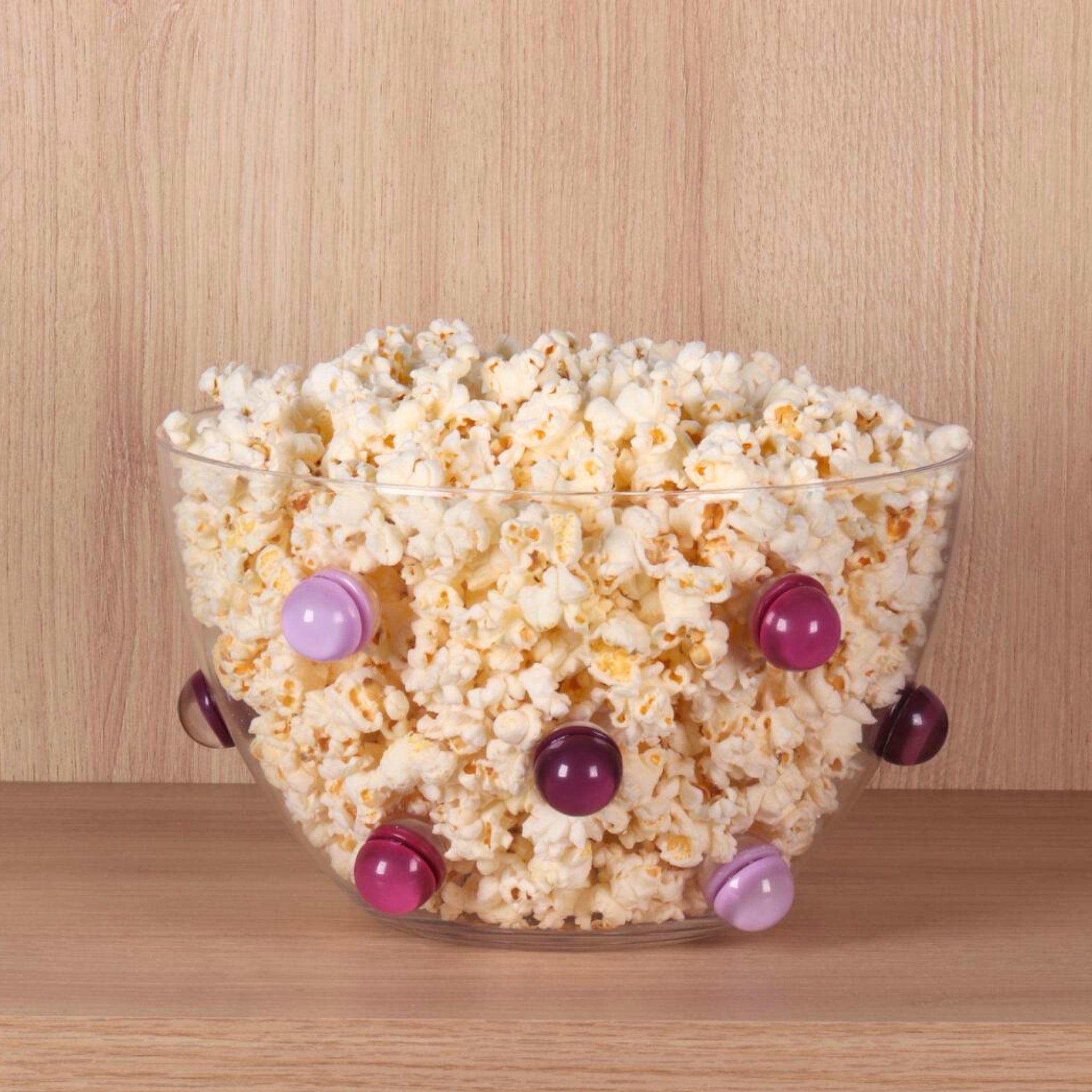 Bowl Acrílico Grande Gemas 3D Roxo e Lilás