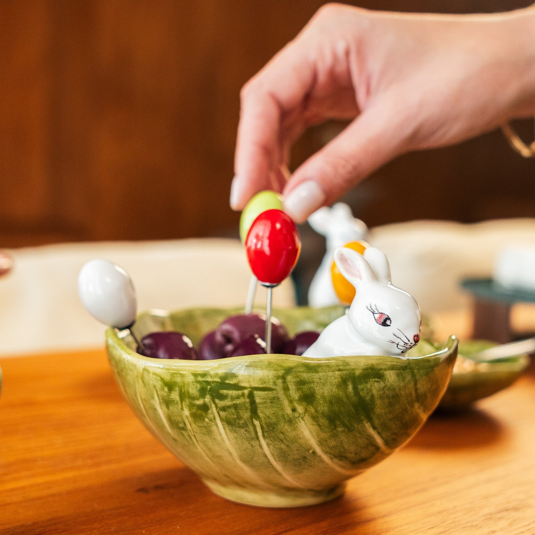 Kit 4 Pegadores de Petisco Colorido