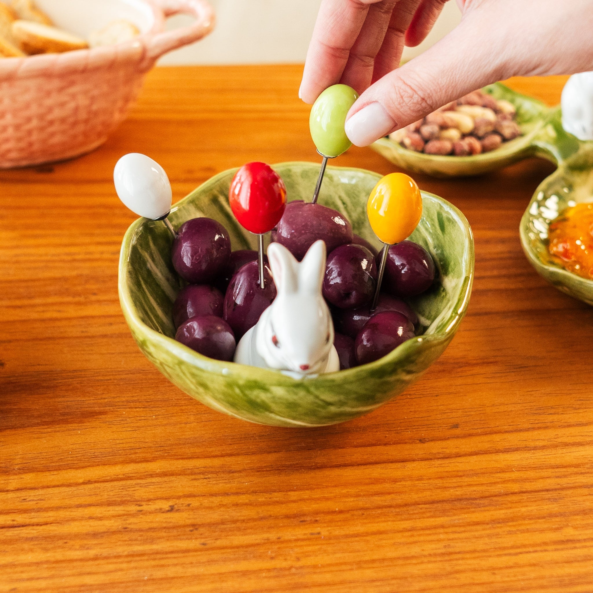 Kit 4 Pegadores de Petisco Colorido