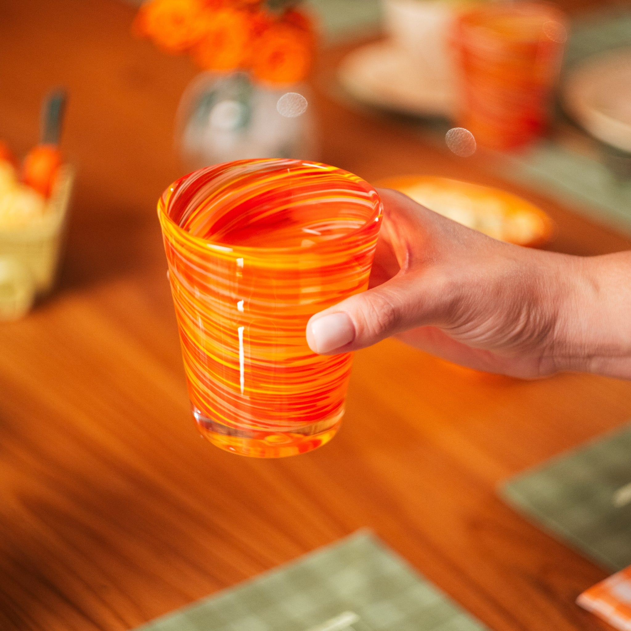 Copo Espiral Laranja