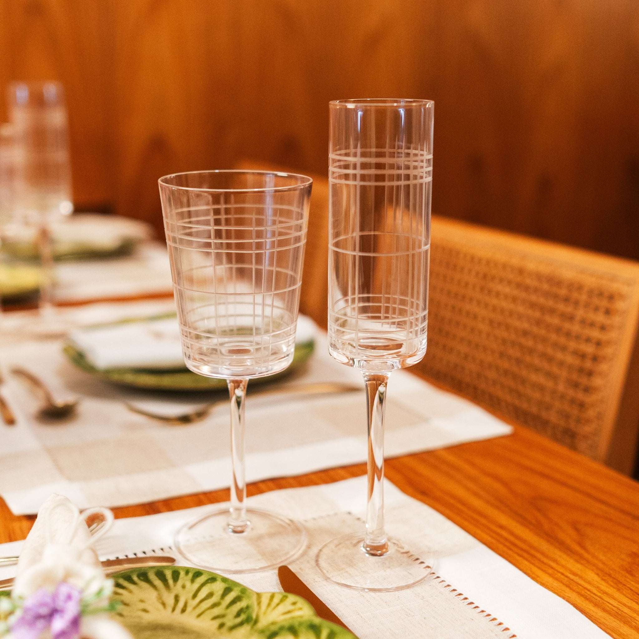 Cj. 2 Taças Espumante Filete Branco