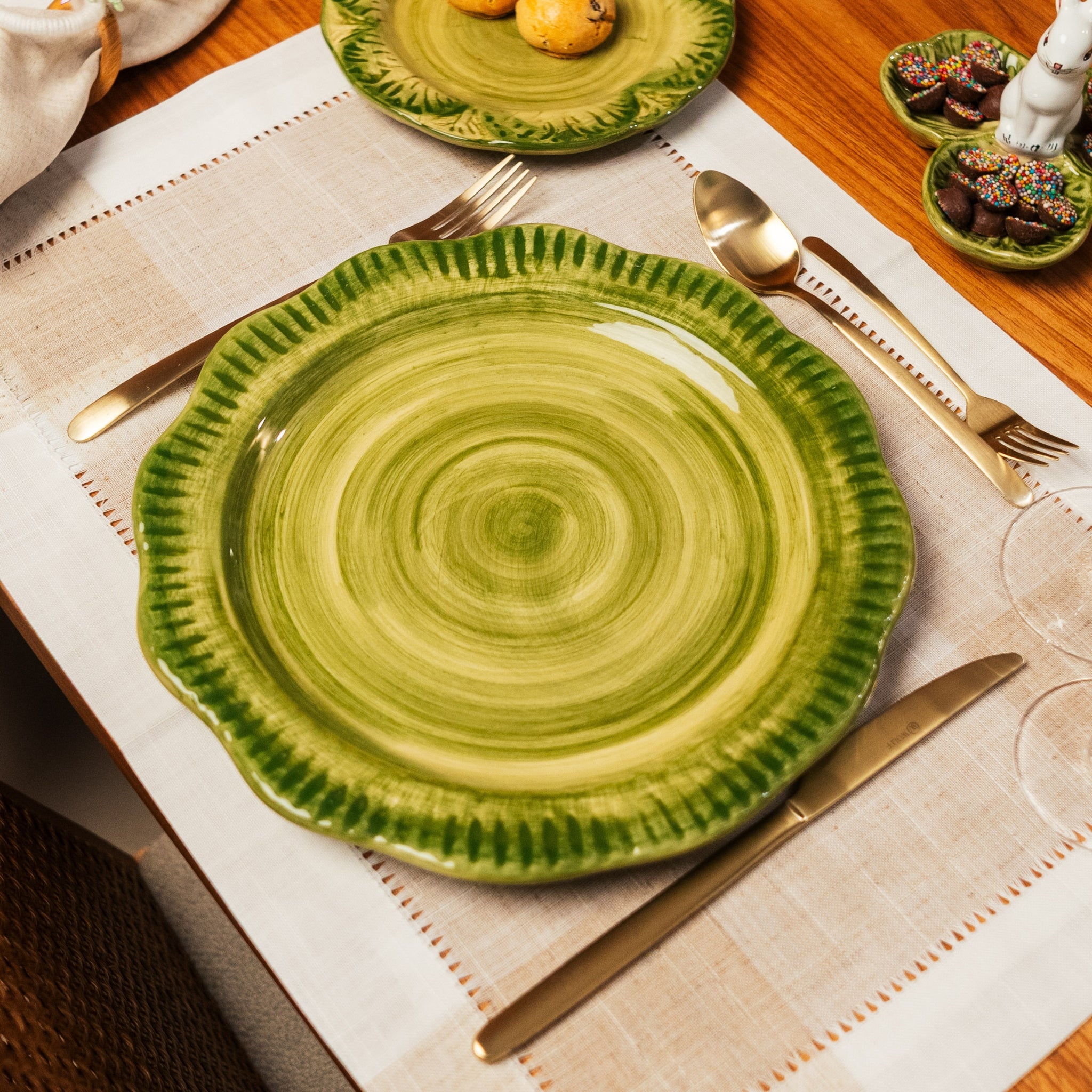 Cj. 2 Pratos Rasos Petit Jardin