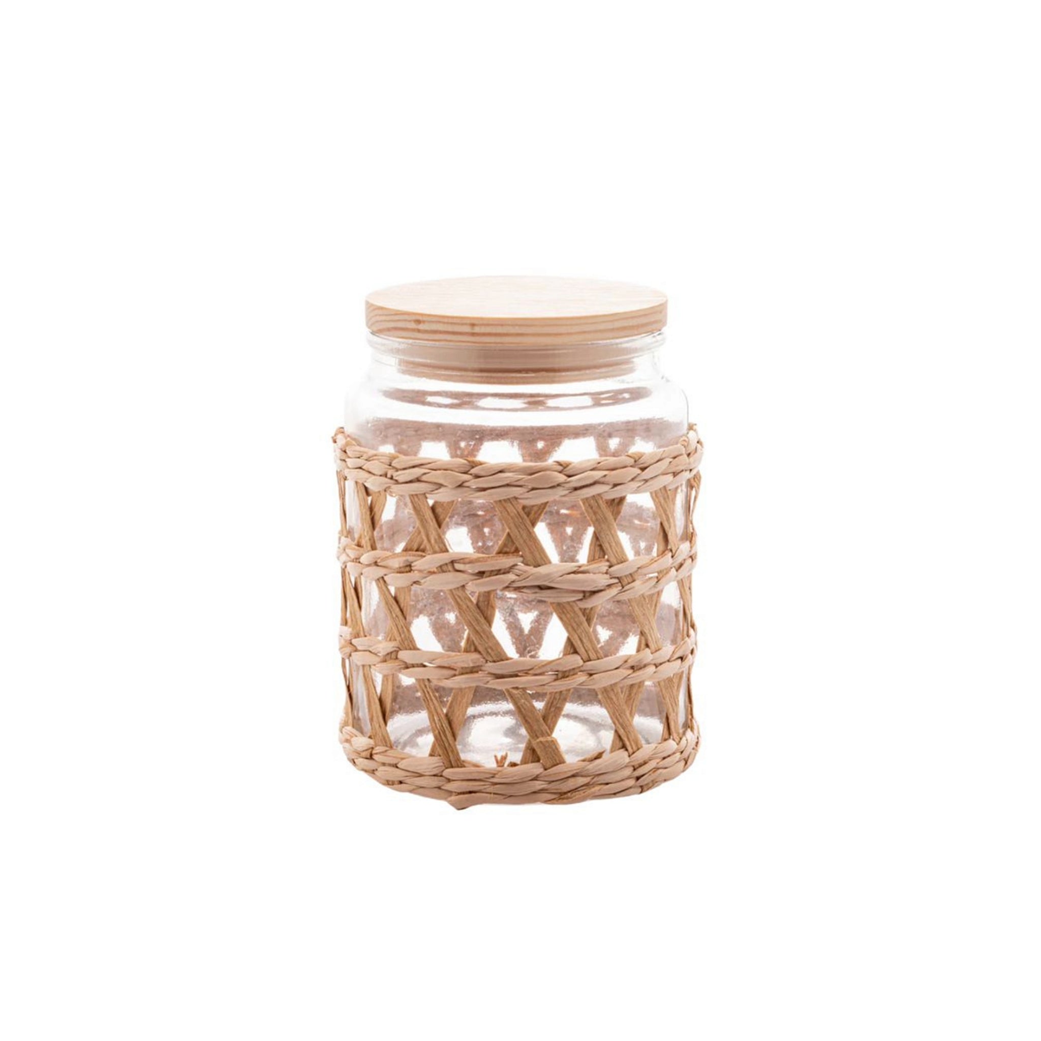 Pote de Vidro Sisal G