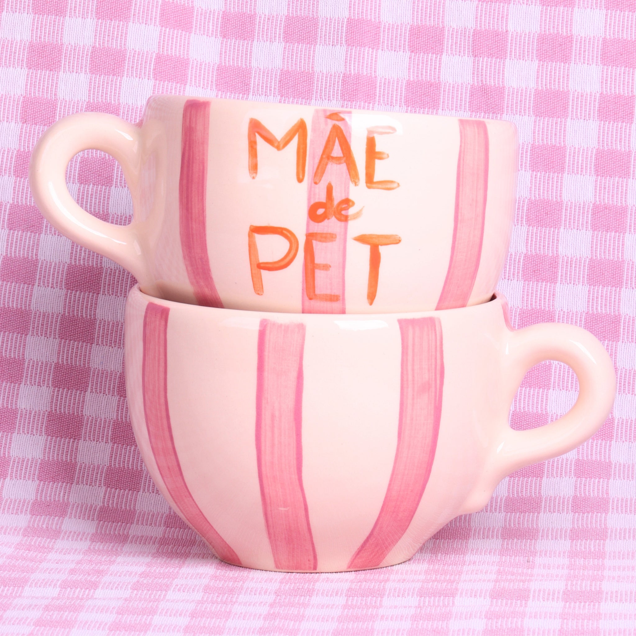 Caneca Mãe de PET Rosa