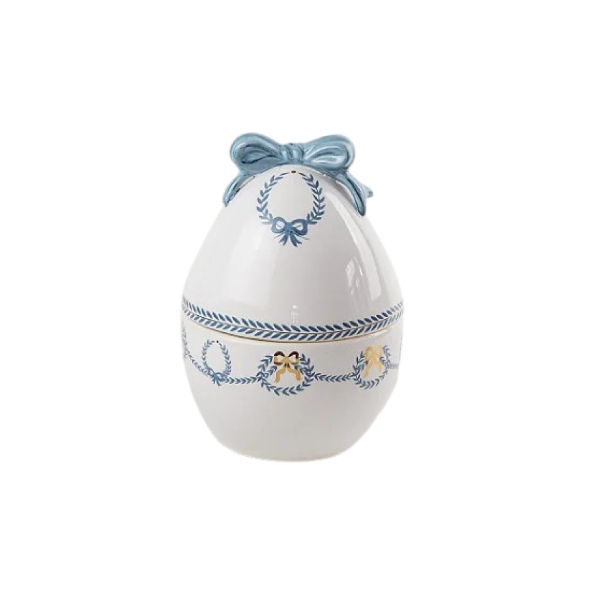 Pote Ovo Grande com Laço Gold