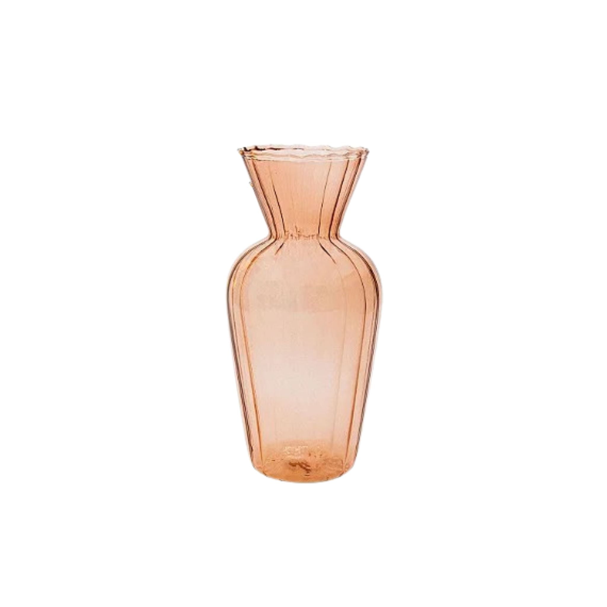 Vaso Decorativo Frisado Rosa