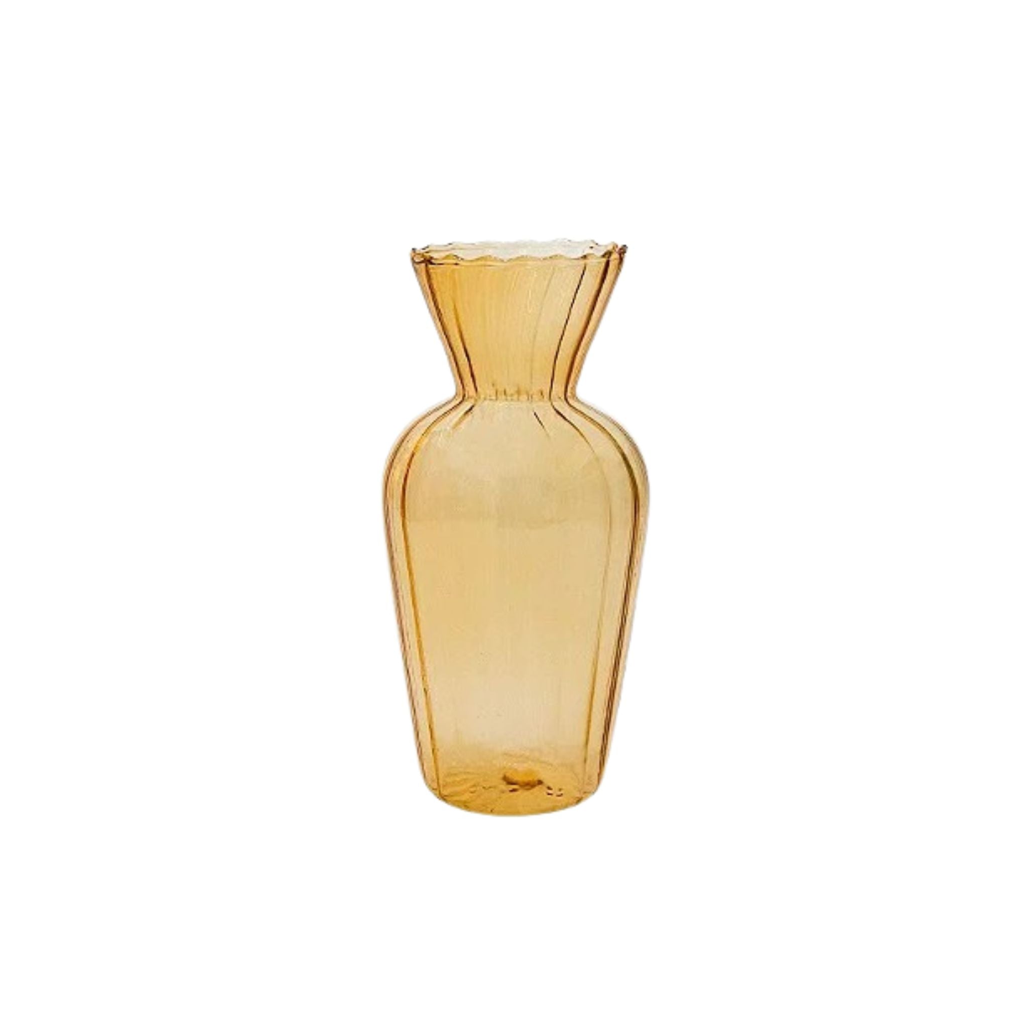 Vaso Decorativo Frisado Âmbar