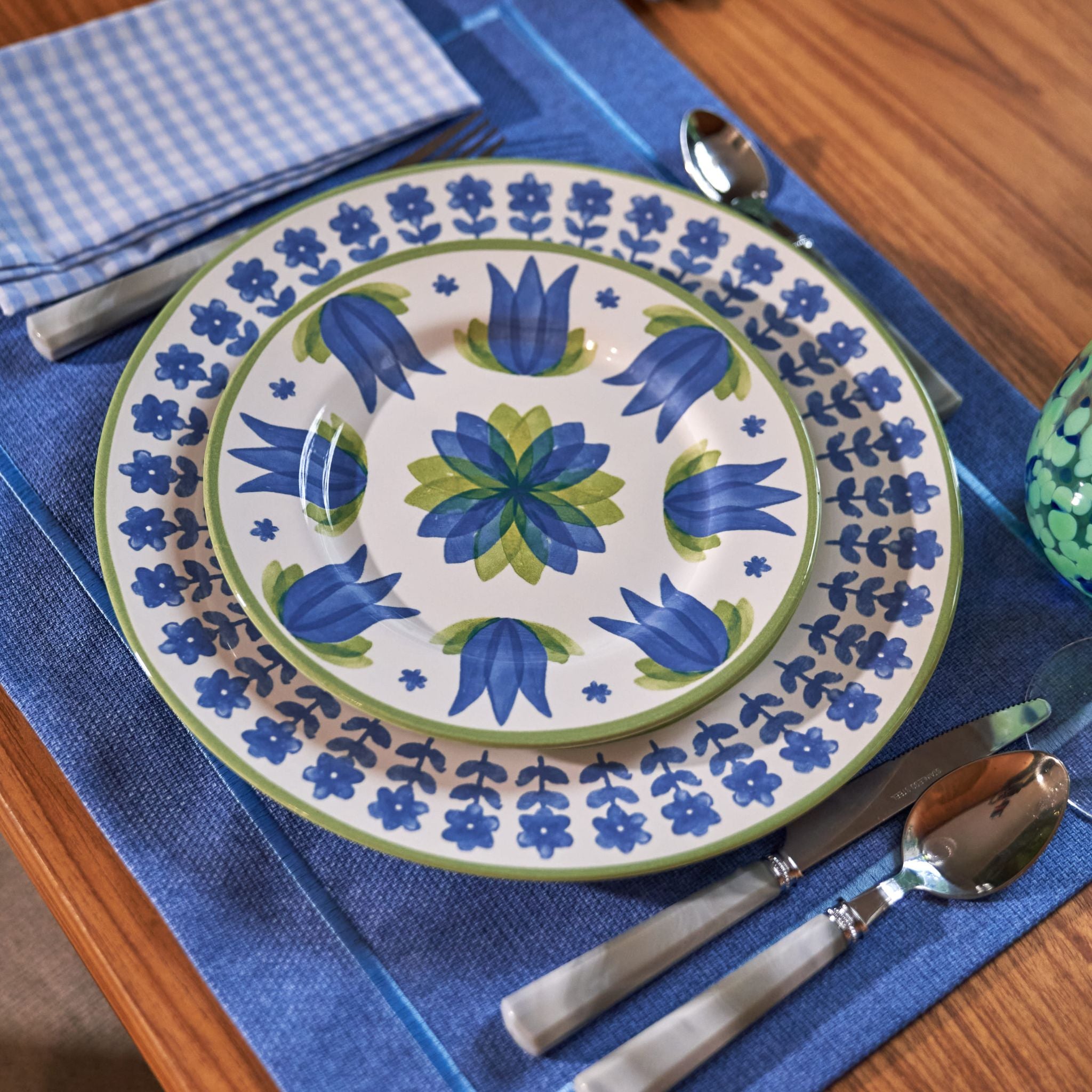 Conjunto 6 Pratos de Sobremesa Blue