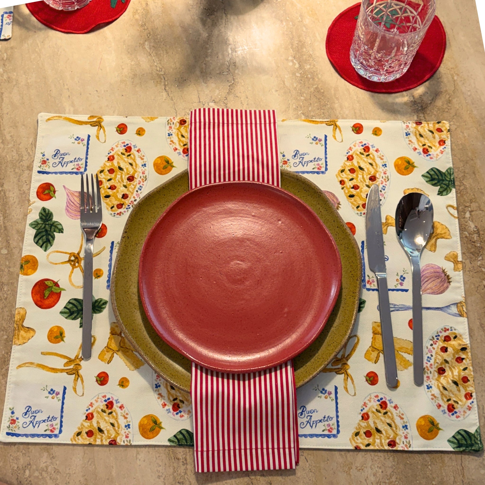 Prato Sobremesa Orgânico Vermelho