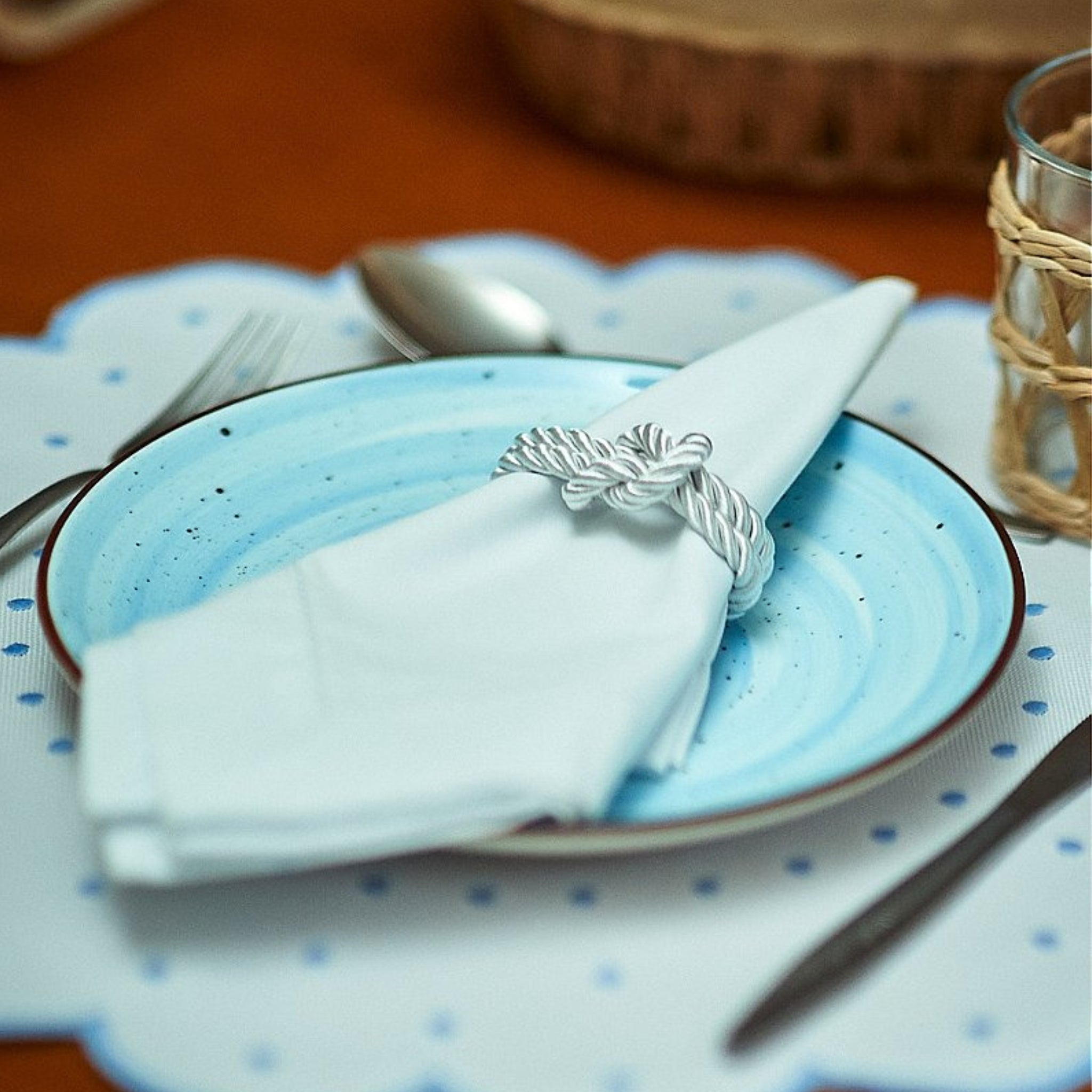 Prato Sobremesa Soft Shades Blue