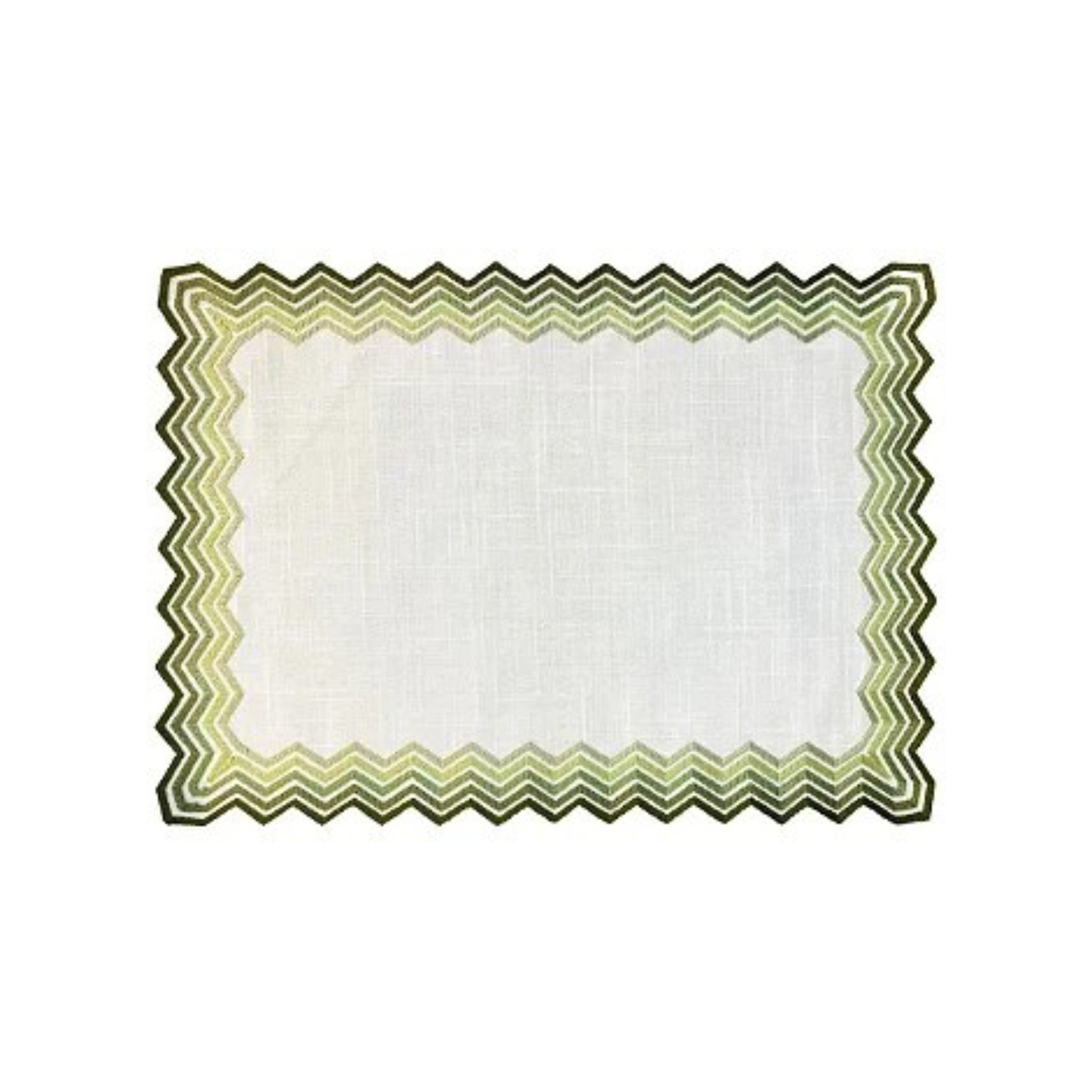 Lugar Americano Retangular Shades of Green
