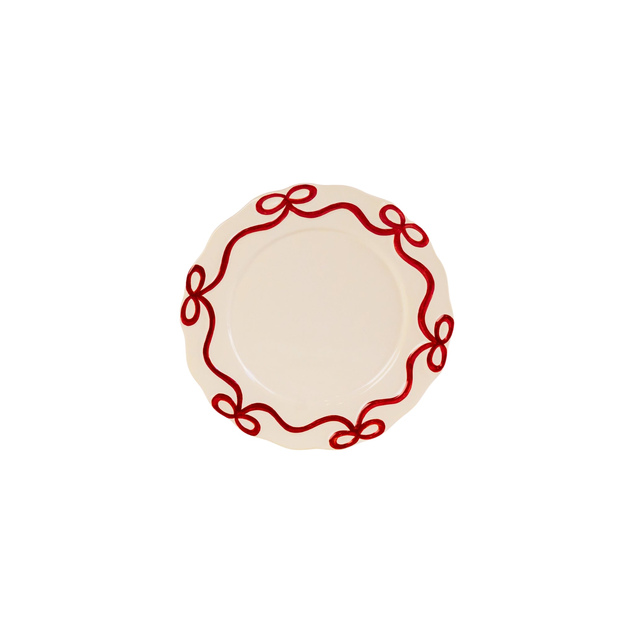 Cj. 2 Pratos de Sobremesa da Coleção Laço de Fita