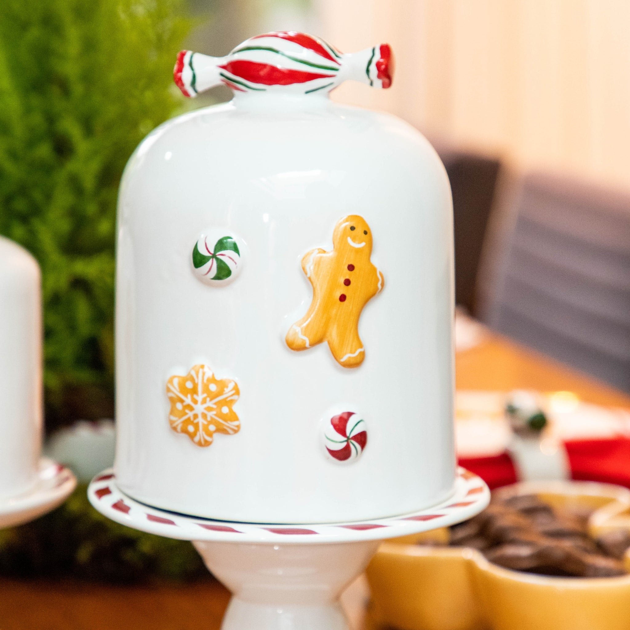 Porta Panetone Médio Gingerbread