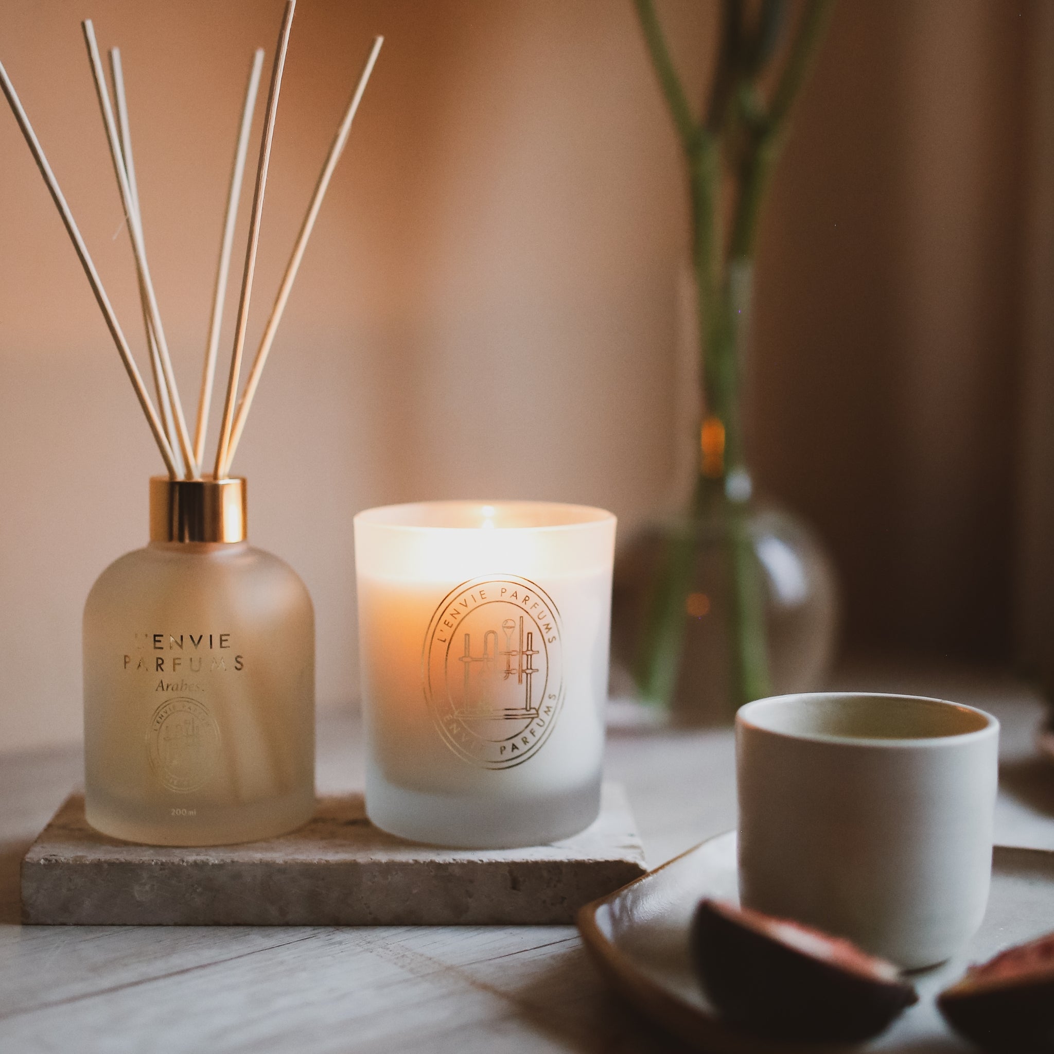 Vela Perfumada Figo Ambarado LENVIE