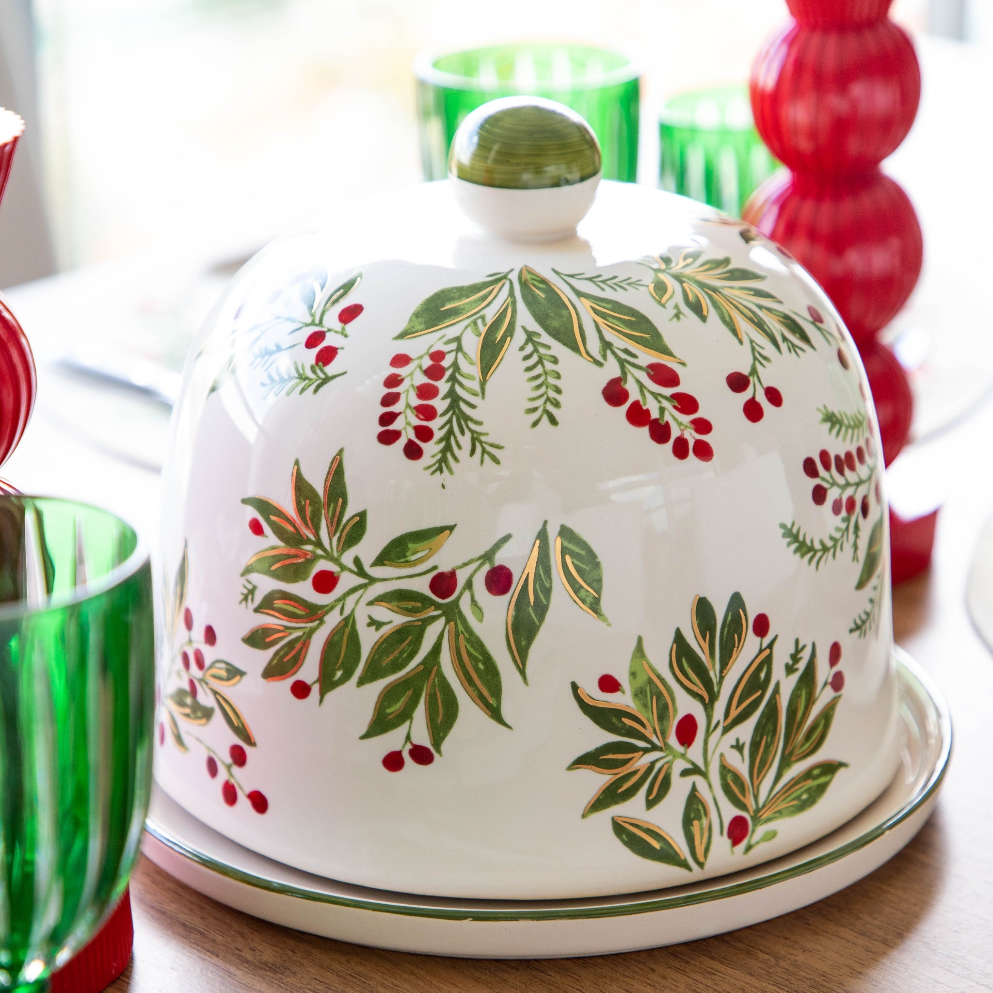 Boleira Berries e Ouro - Tamanho GG