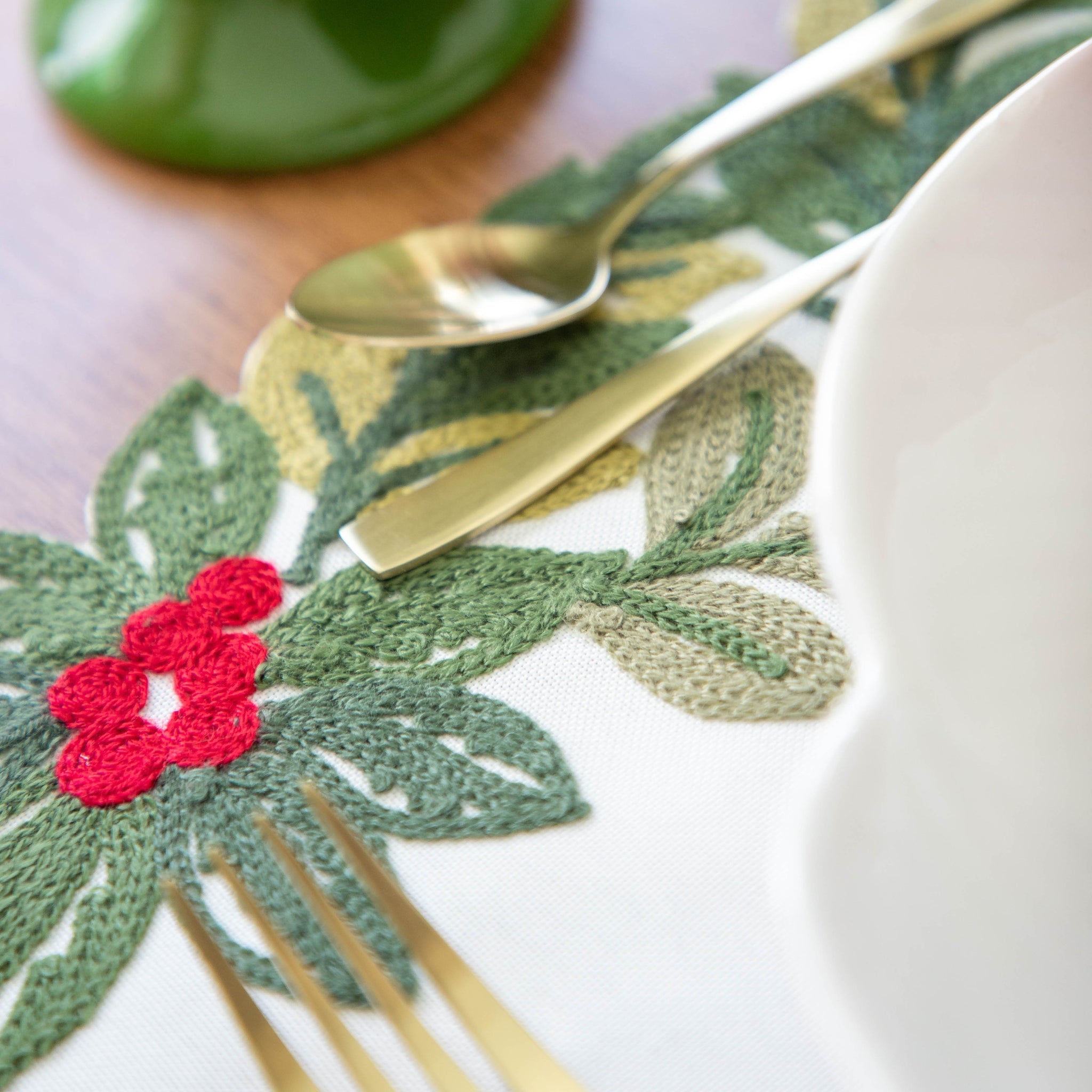 Lugar Americano Azevinho Retangular