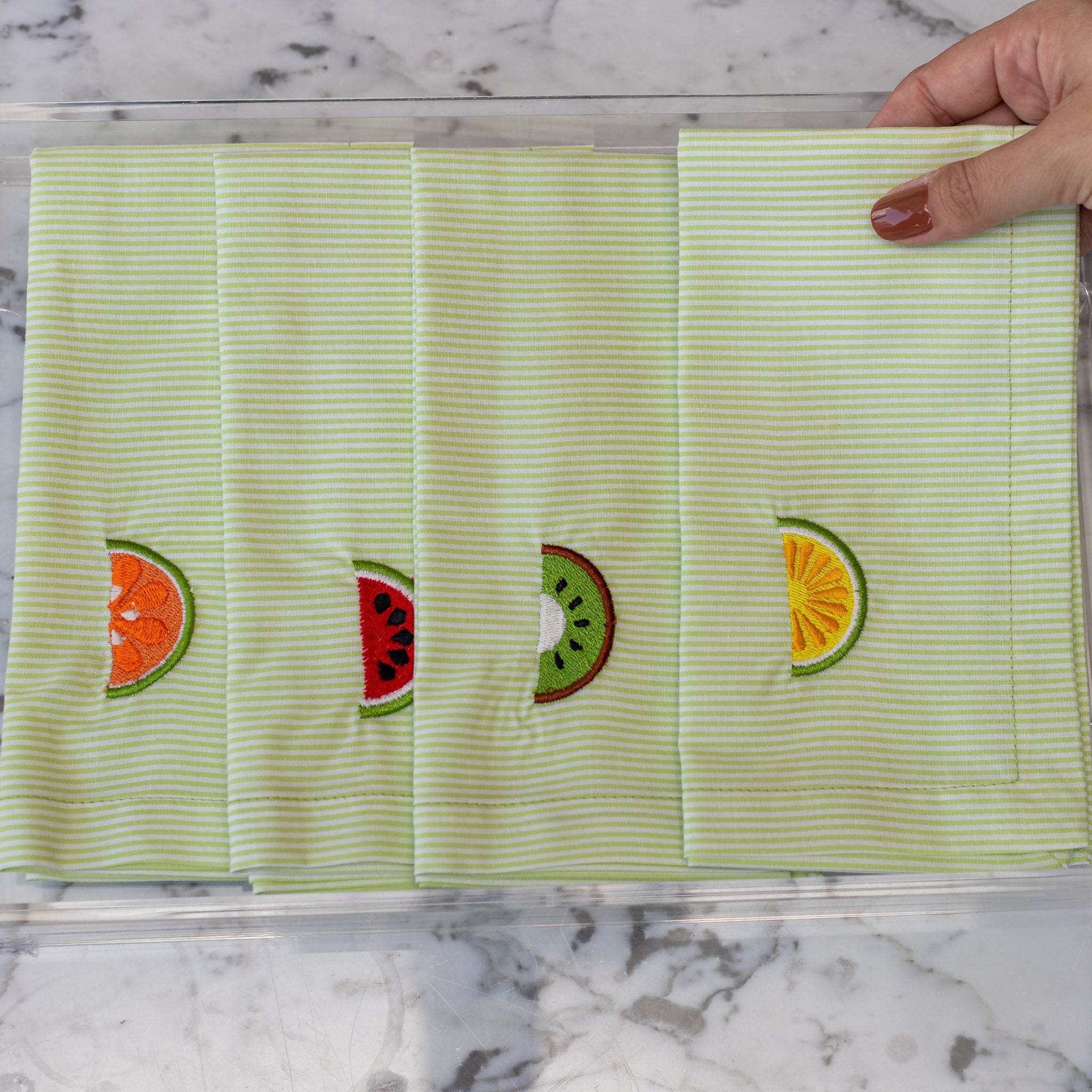 Kit 4 Guardanapos Fruits