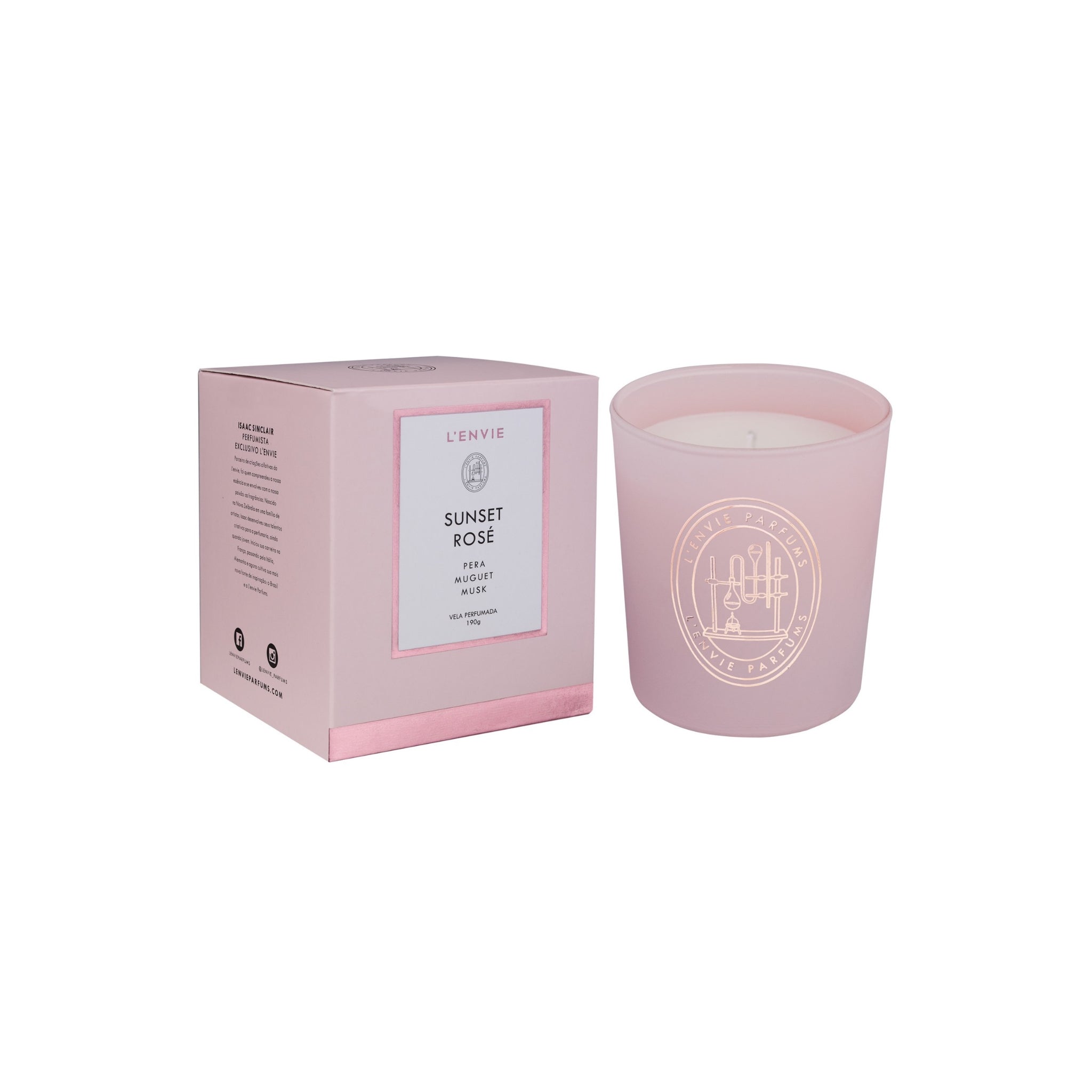 Vela Perfumada Sunset Rosé LENVIE