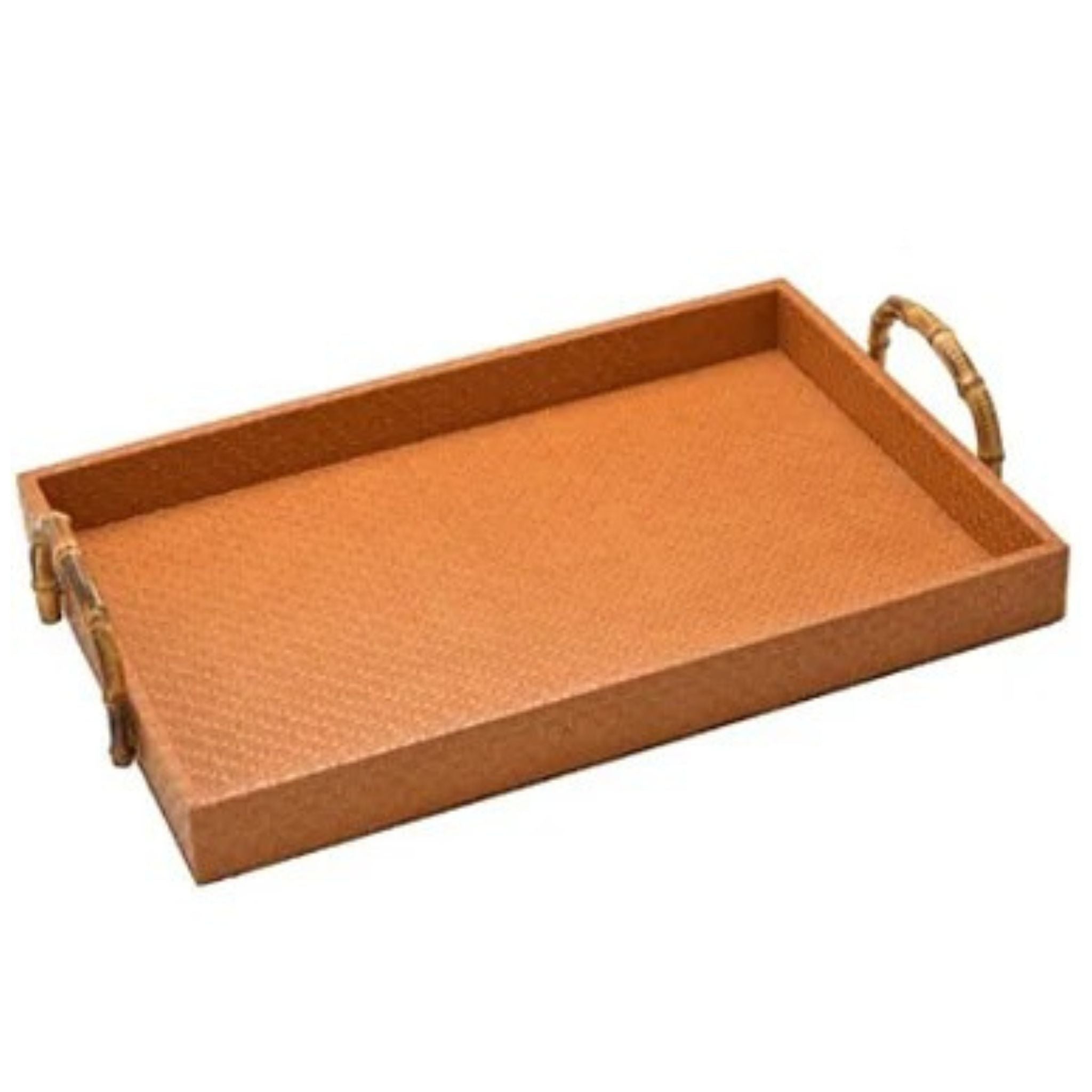 Bandeja Caramelo com Alça de Bambu G