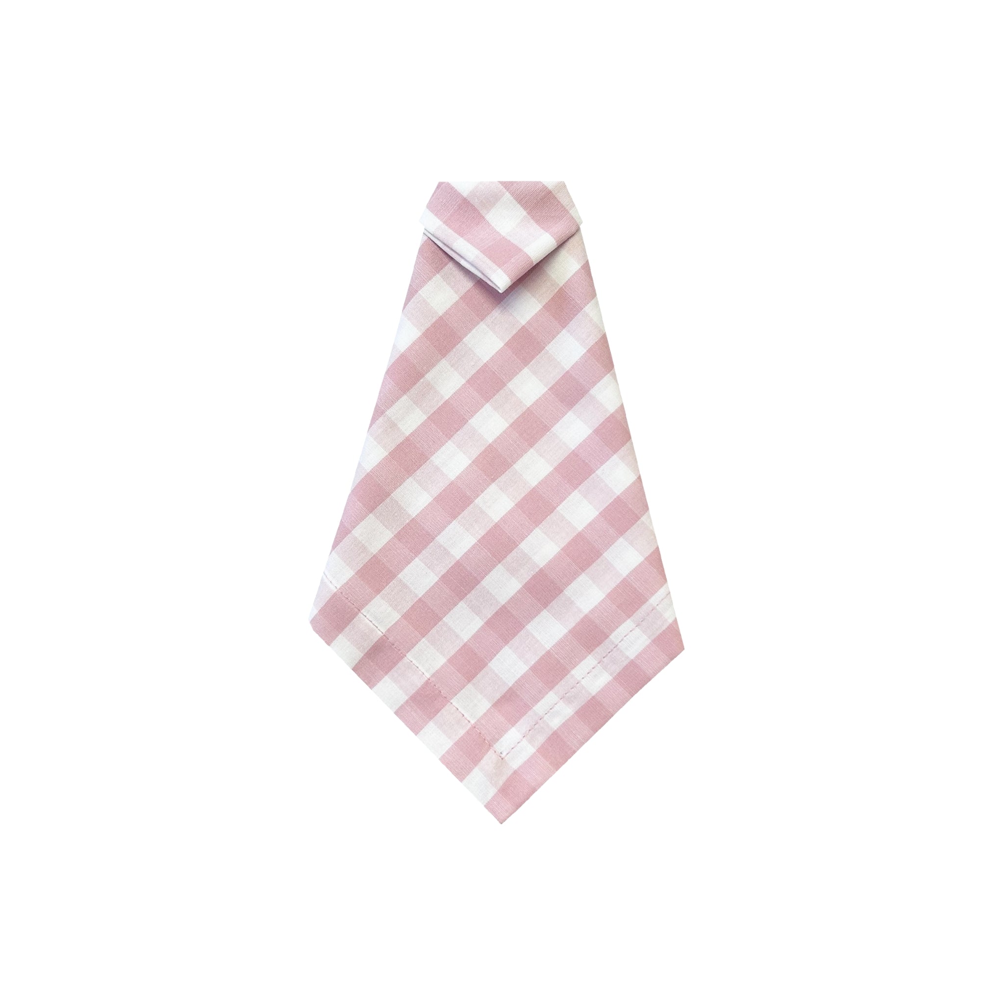 Guardanapo Xadrez Rosa e Branco