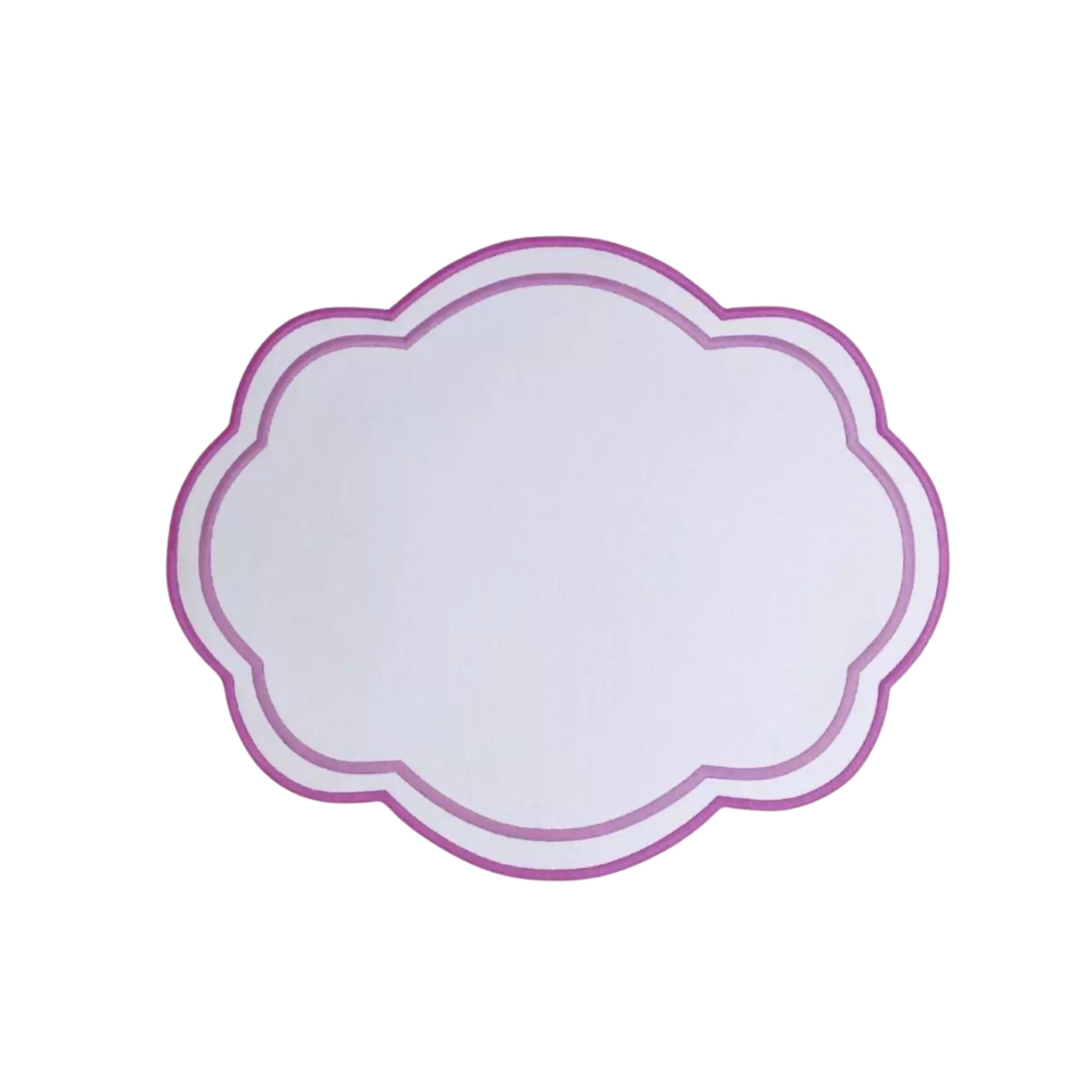 Jogo Americano Bordado Lilás e Roxo